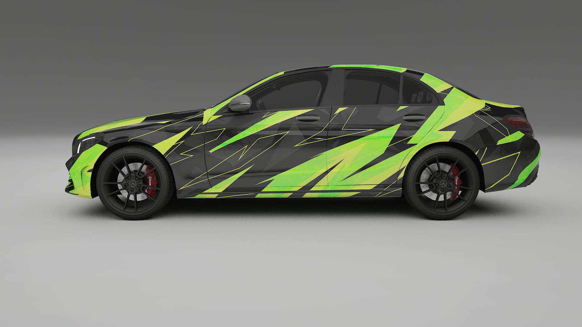 Mercedes C-class W205 AMG sedan NINJA TURTLES Designed Wrap PPF Kit – Printable Polyurethane Film