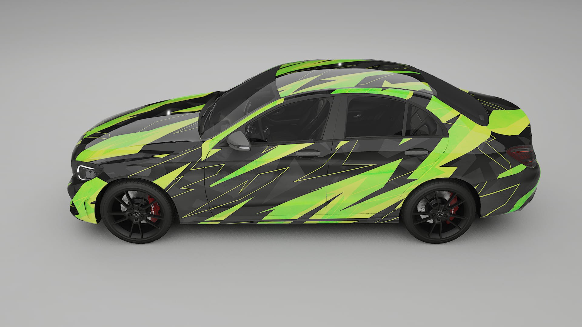 Mercedes C-class W205 AMG sedan NINJA TURTLES Designed Wrap PPF Kit – Printable Polyurethane Film