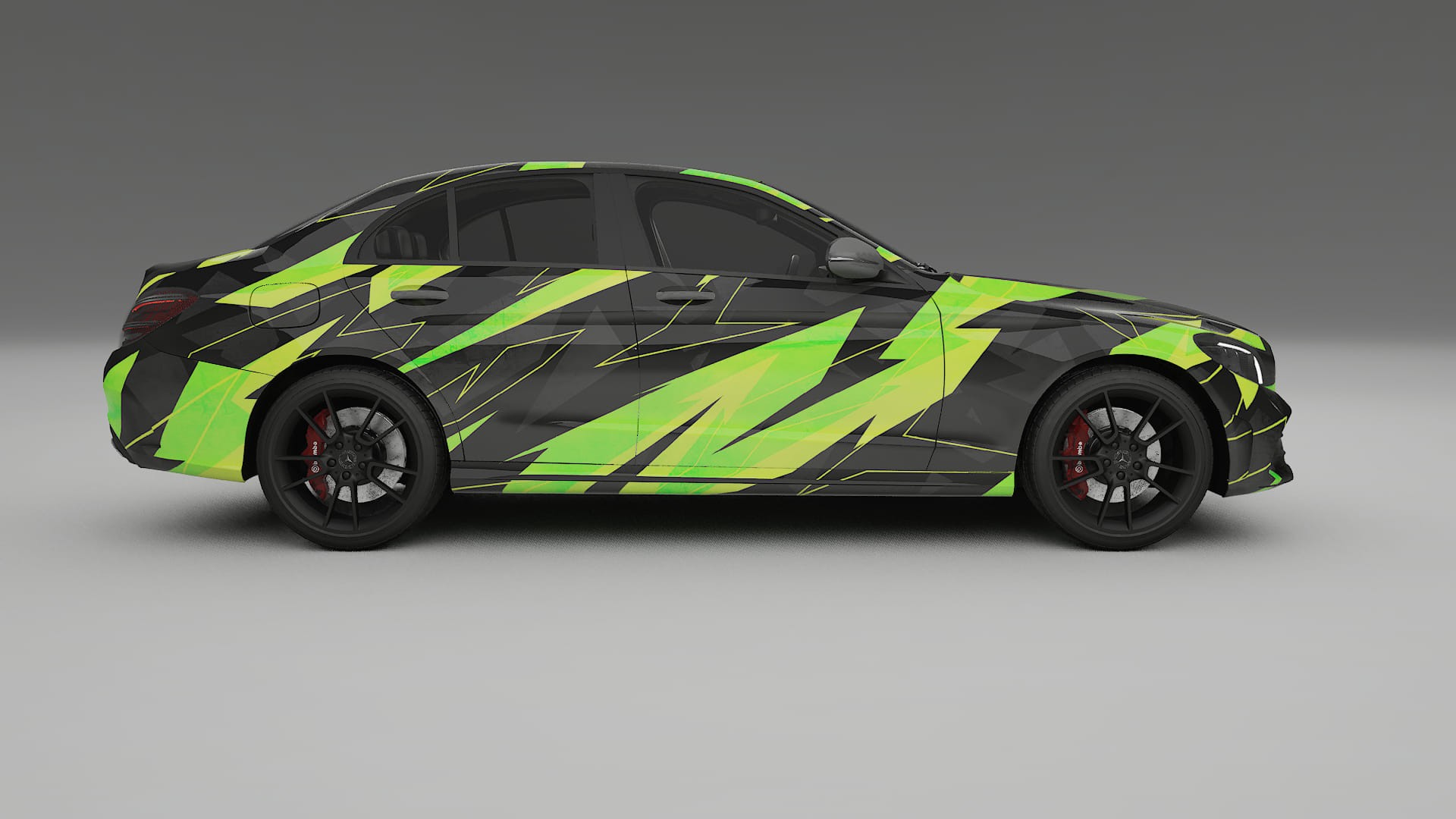 Mercedes C-class W205 AMG sedan NINJA TURTLES Designed Wrap PPF Kit – Printable Polyurethane Film