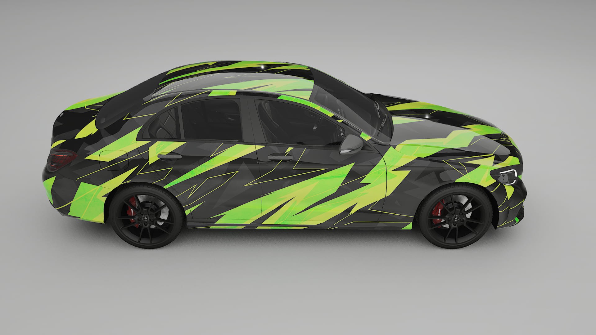 Mercedes C-class W205 AMG sedan NINJA TURTLES Designed Wrap PPF Kit – Printable Polyurethane Film