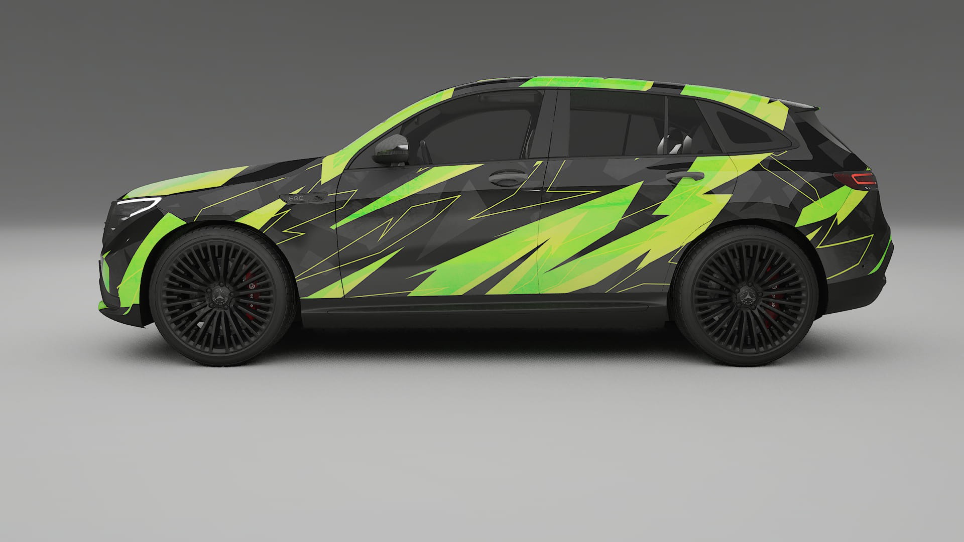 Mercedes EQC AMG NINJA TURTLES Designed Wrap PPF Kit – Printable Polyurethane Film