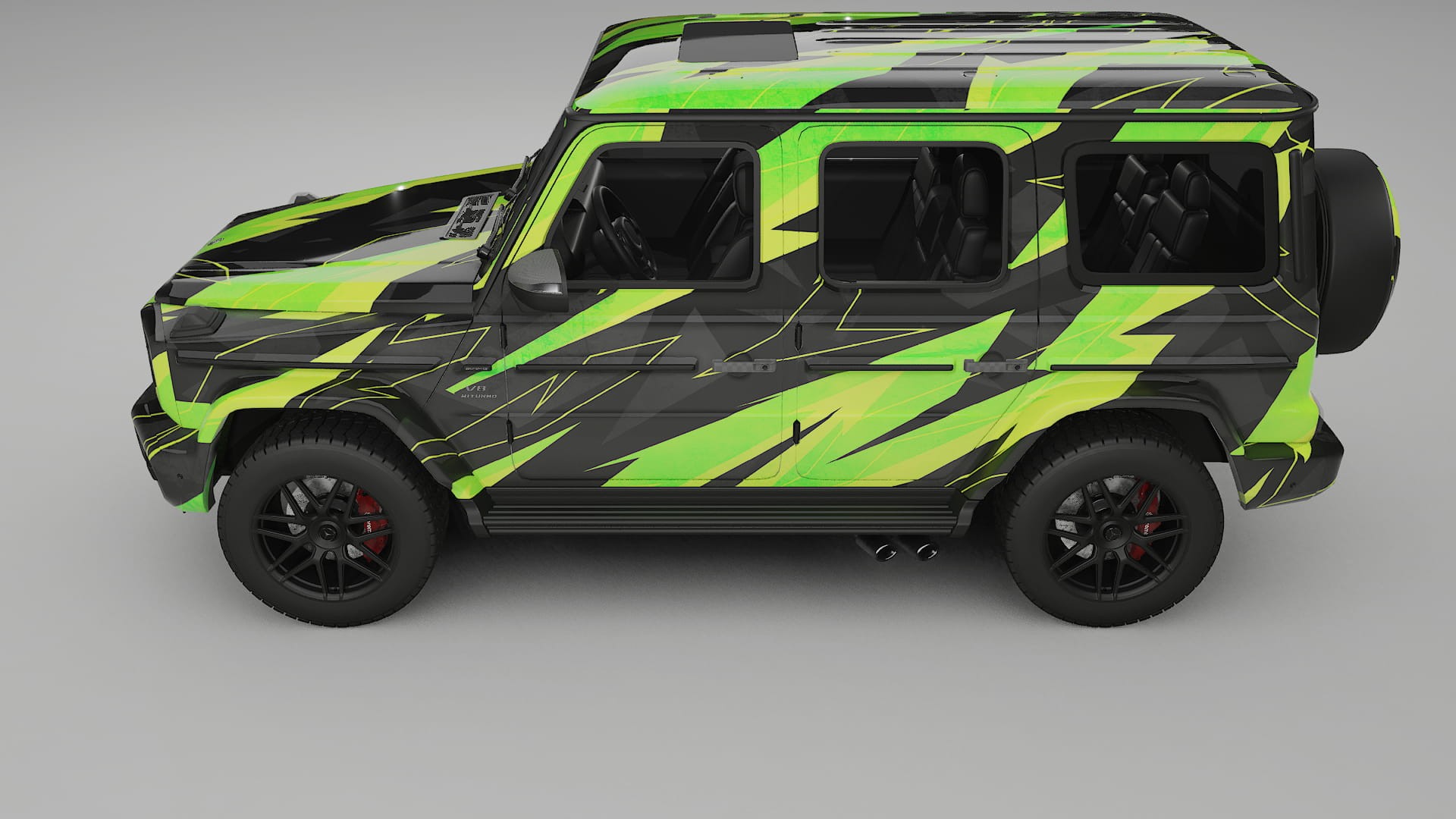 Mercedes G63 AMG W463A NINJA TURTLES Designed Wrap PPF Kit – Printable Polyurethane Film