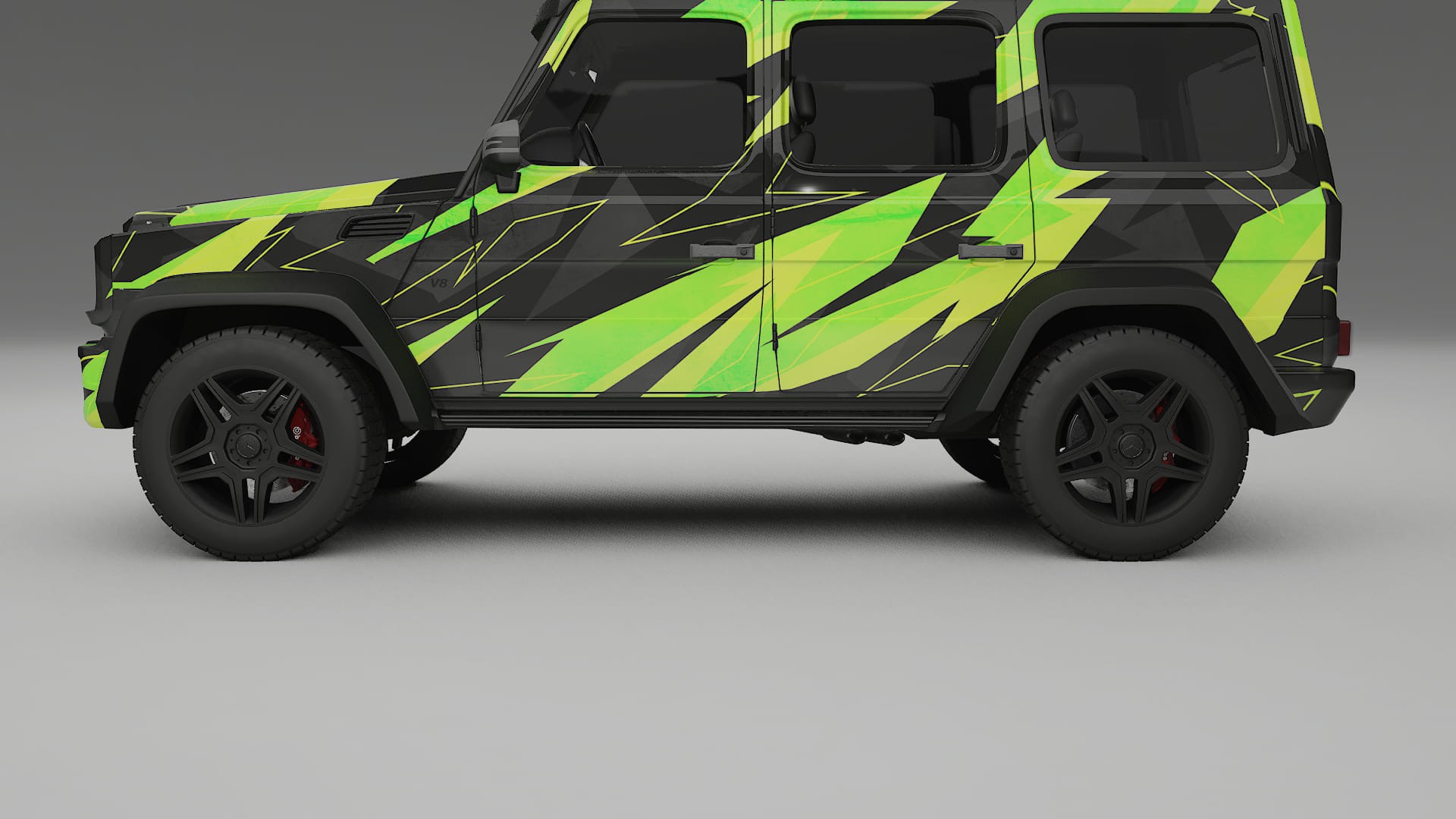 Mercedes G-class 4x4 W463 NINJA TURTLES Designed Wrap PPF Kit – Printable Polyurethane Film
