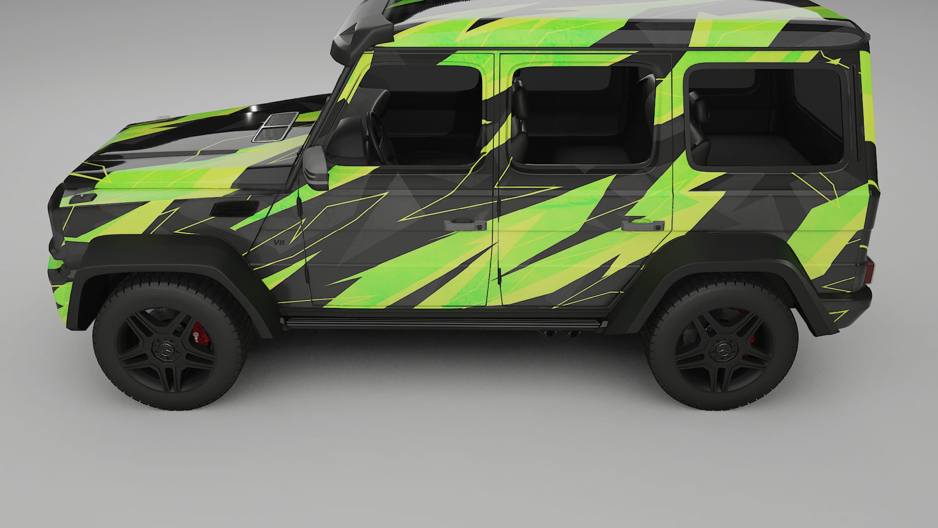 Mercedes G-class 4x4 W463 NINJA TURTLES Designed Wrap PPF Kit – Printable Polyurethane Film