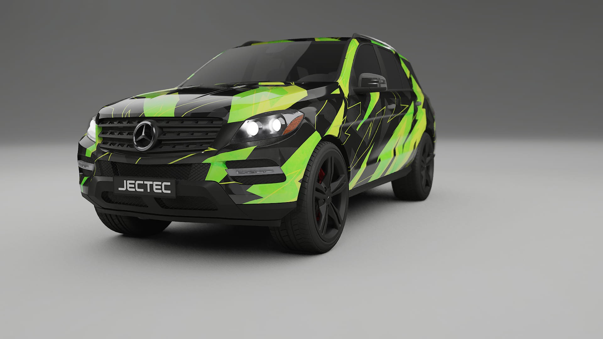 Mercedes M-class W166 NINJA TURTLES Designed Wrap PPF Kit – Printable Polyurethane Film