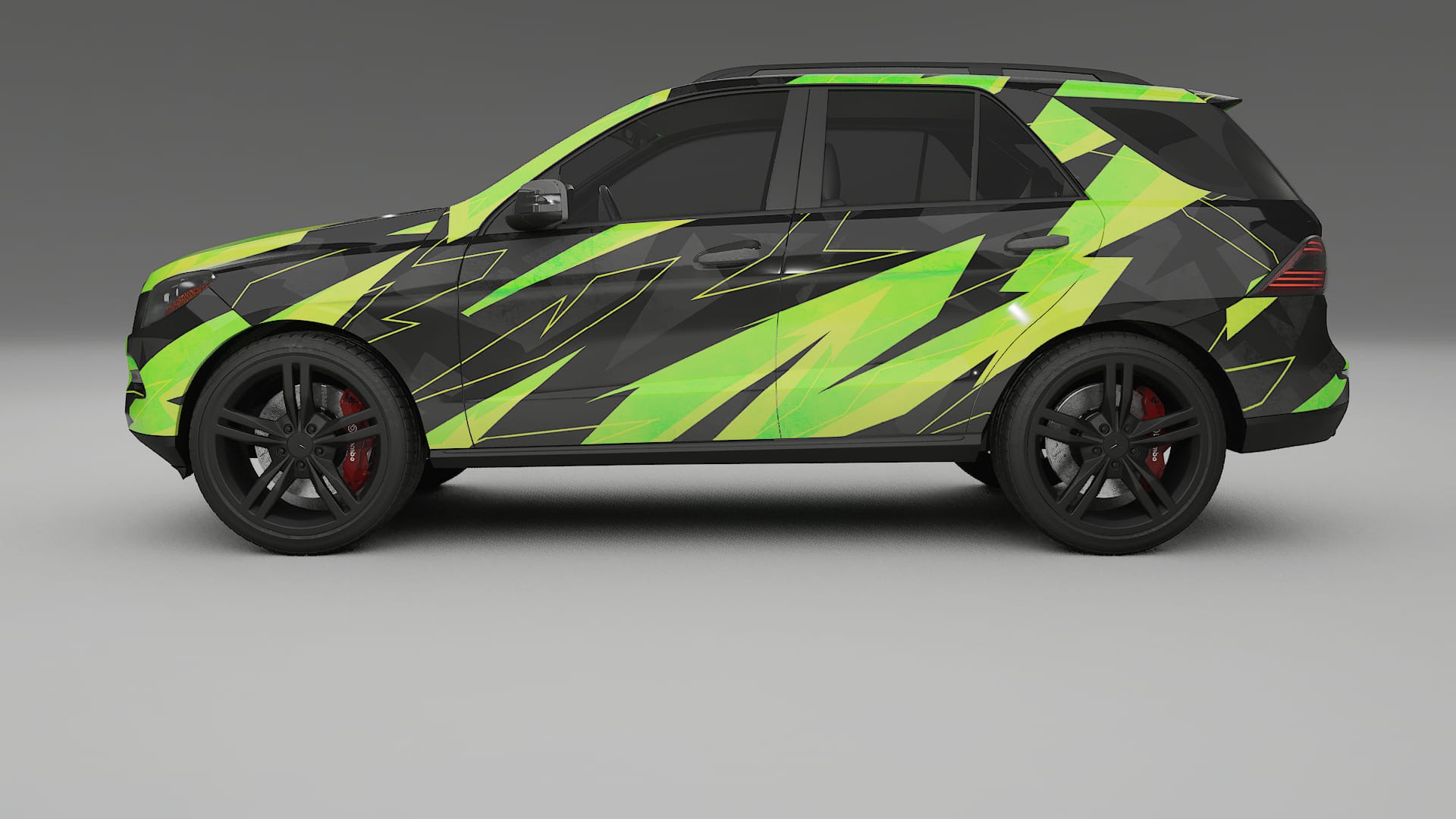 Mercedes M-class W166 NINJA TURTLES Designed Wrap PPF Kit – Printable Polyurethane Film