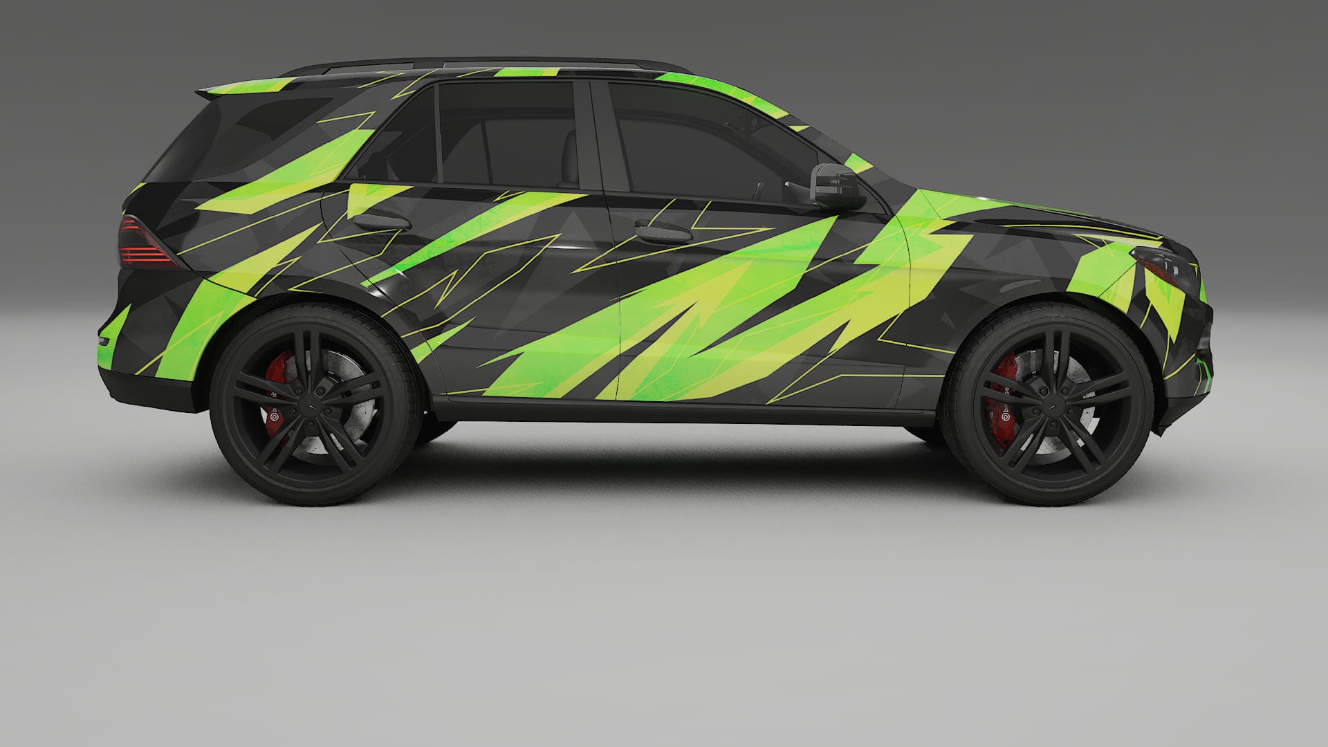 Mercedes M-class W166 NINJA TURTLES Designed Wrap PPF Kit – Printable Polyurethane Film