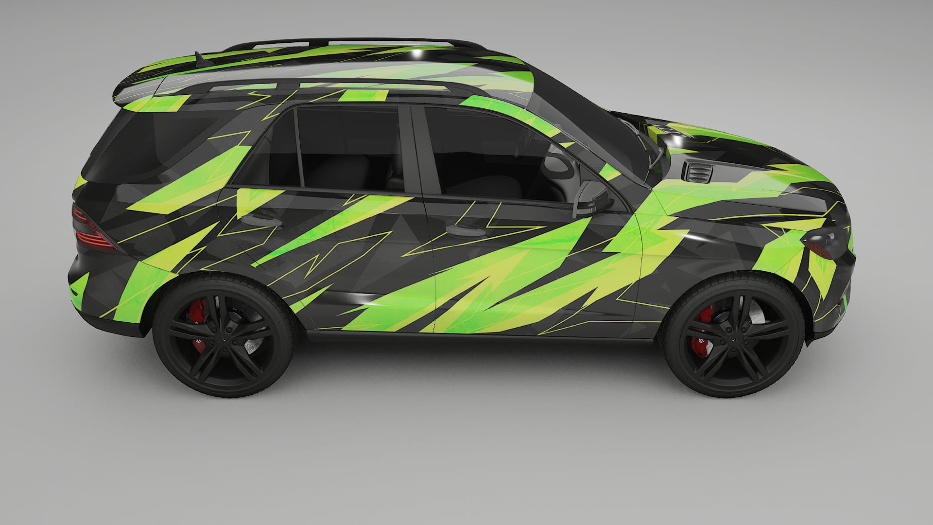 Mercedes M-class W166 NINJA TURTLES Designed Wrap PPF Kit – Printable Polyurethane Film