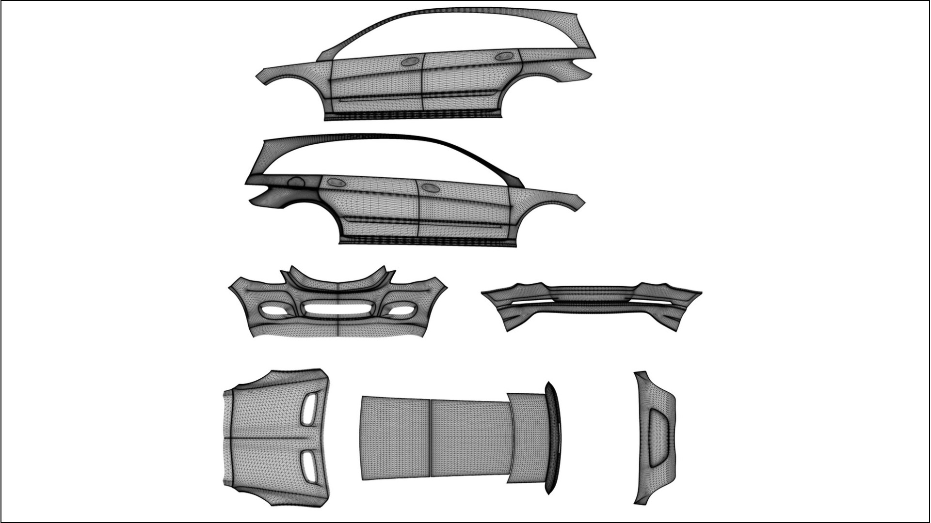 Mercedes R-class W251 facelift LCI NINJA TURTLES Designed Wrap PPF Kit – Printable Polyurethane Film 2