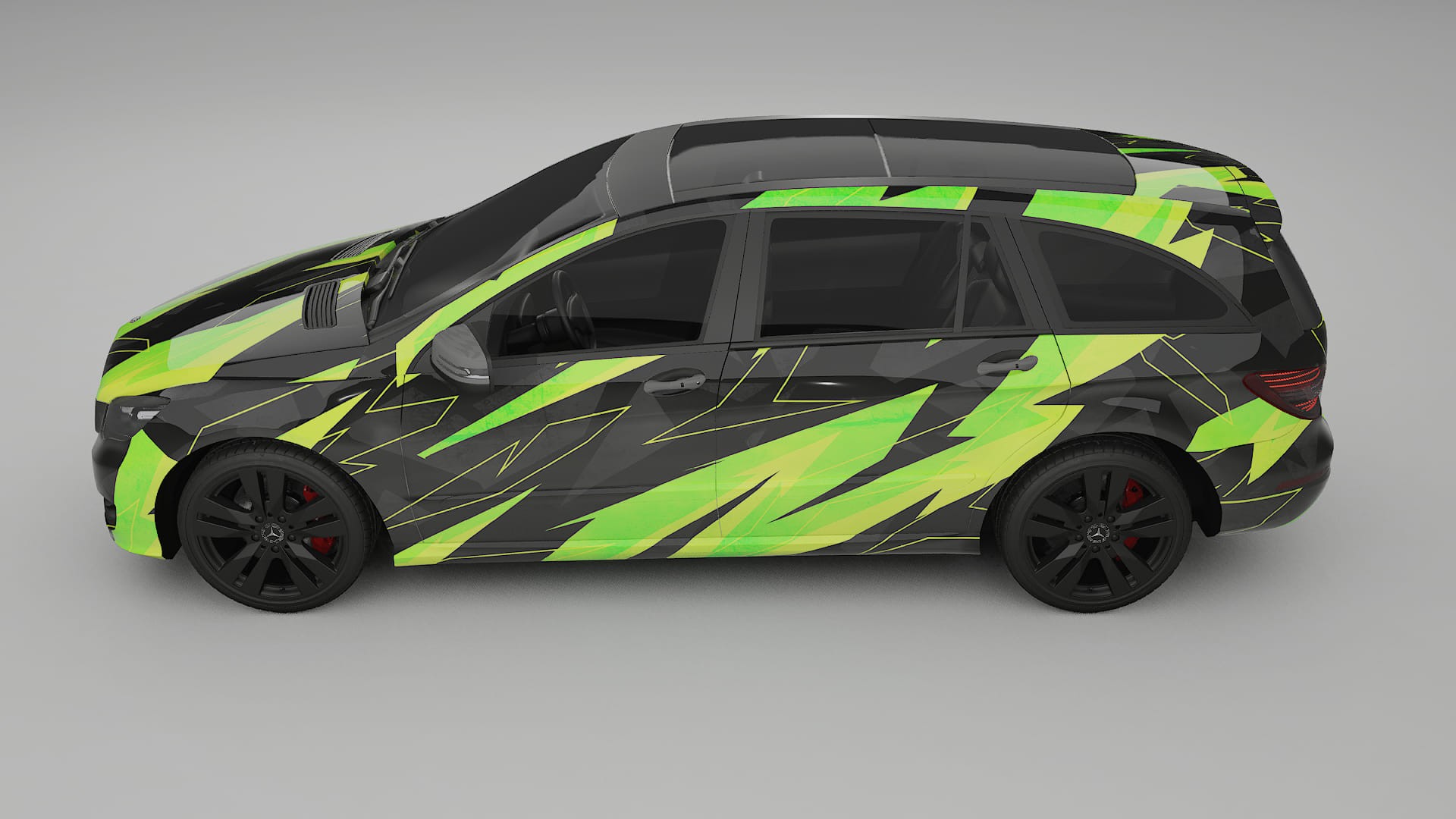 Mercedes R-class W251 facelift LCI NINJA TURTLES Designed Wrap PPF Kit – Printable Polyurethane Film