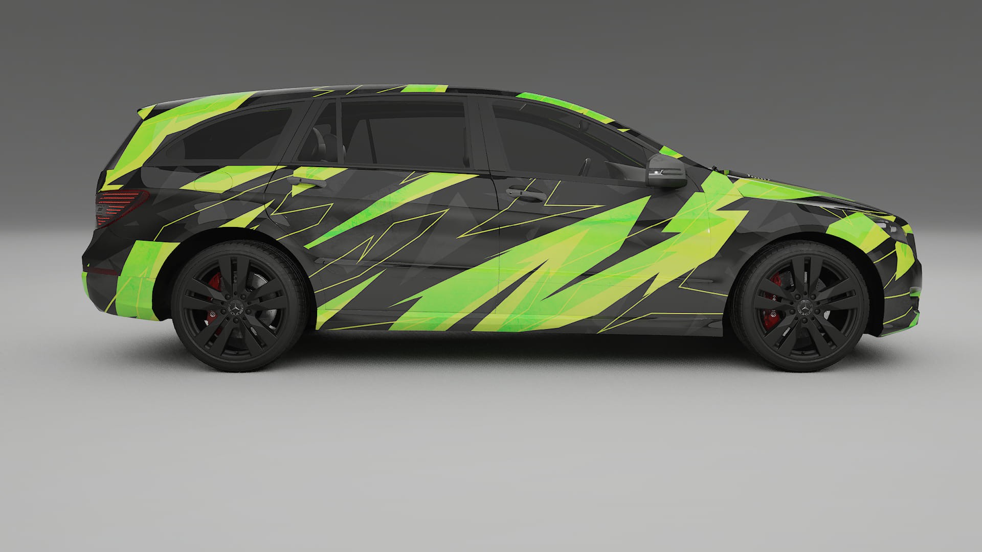 Mercedes R-class W251 facelift LCI NINJA TURTLES Designed Wrap PPF Kit – Printable Polyurethane Film