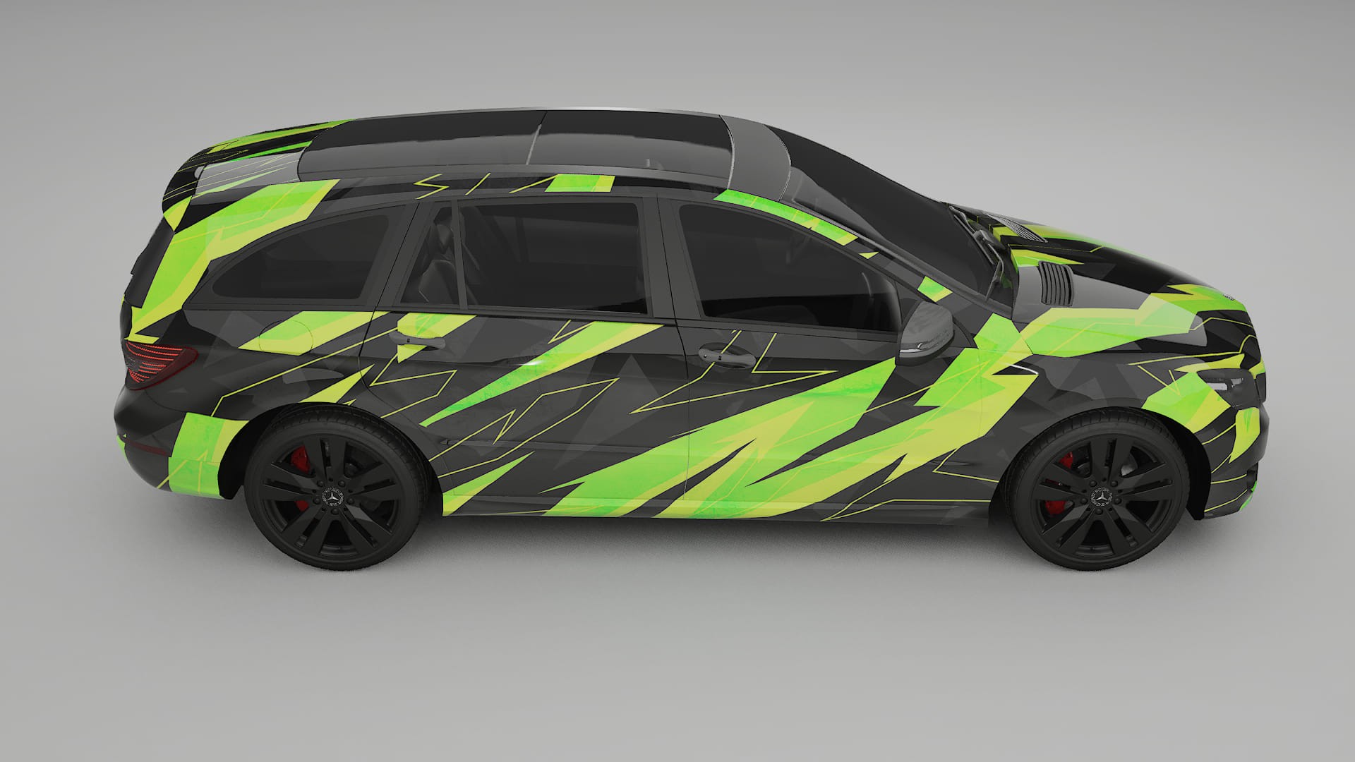 Mercedes R-class W251 facelift LCI NINJA TURTLES Designed Wrap PPF Kit – Printable Polyurethane Film
