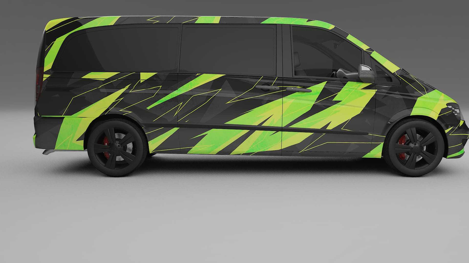 Mercedes Viano Extralong W439 Facelift LCI NINJA TURTLES Designed Wrap PPF Kit – Printable Polyurethane Film