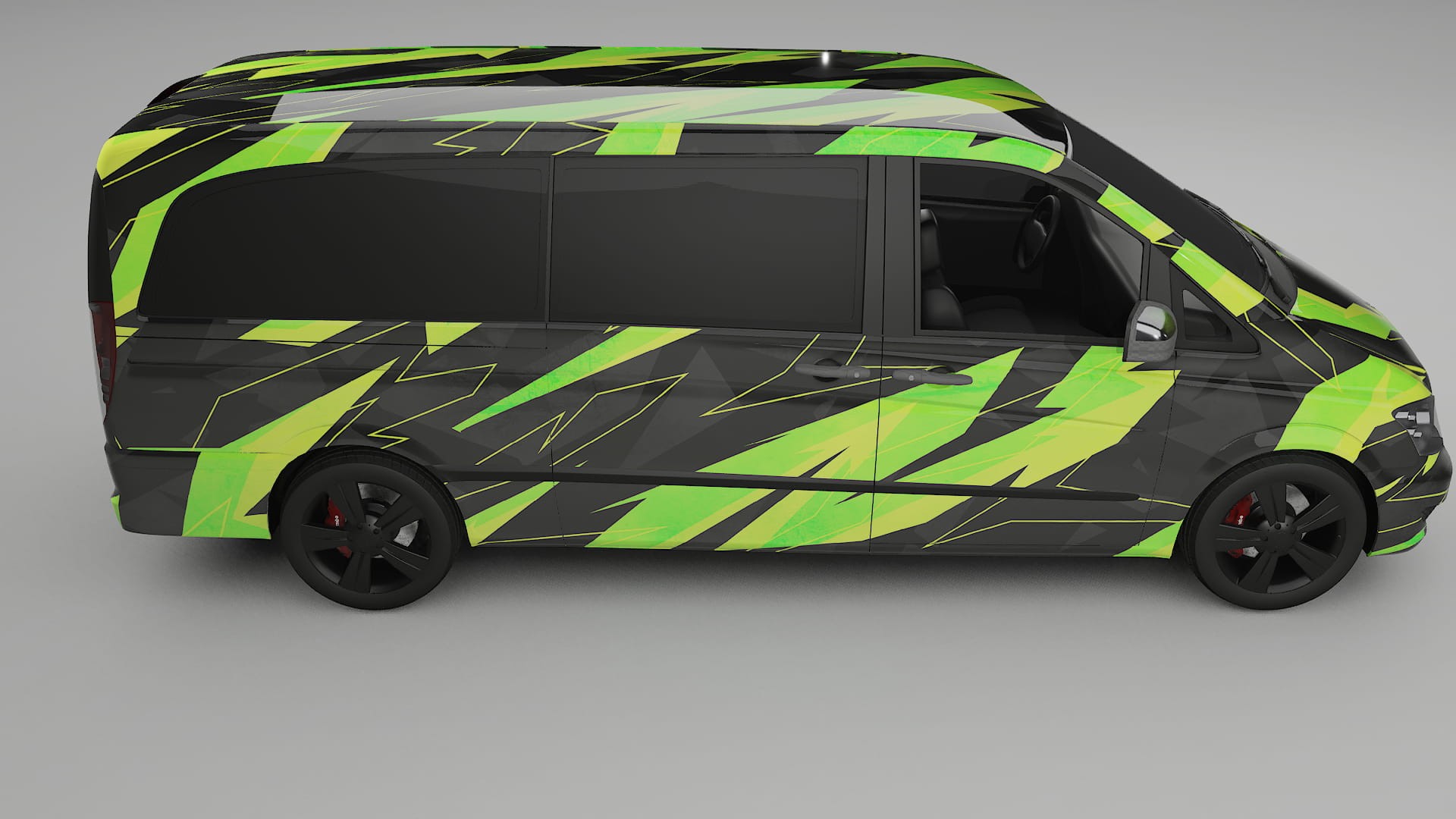 Mercedes Viano Extralong W439 Facelift LCI NINJA TURTLES Designed Wrap PPF Kit – Printable Polyurethane Film