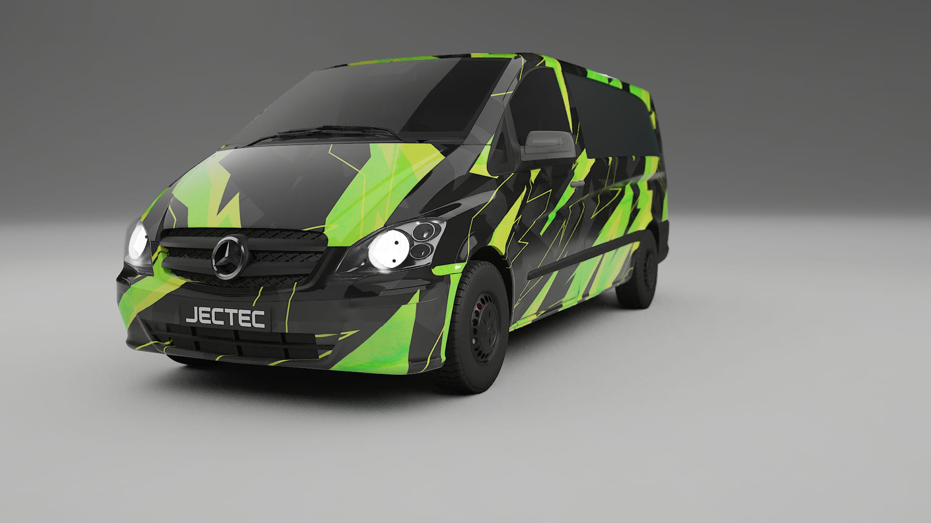 Mercedes Vito Short W639 facelift LCI NINJA TURTLES Designed Wrap PPF Kit – Printable Polyurethane Film