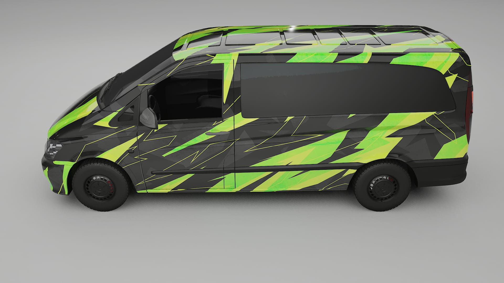 Mercedes Vito Short W639 facelift LCI NINJA TURTLES Designed Wrap PPF Kit – Printable Polyurethane Film