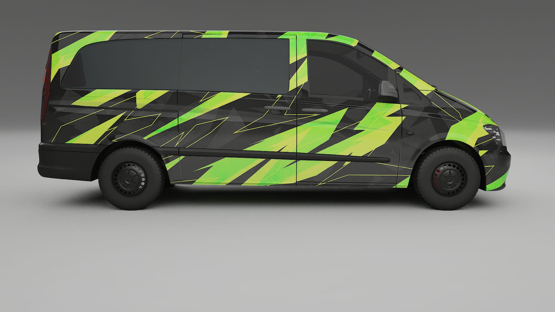 Mercedes Vito Short W639 facelift LCI NINJA TURTLES Designed Wrap PPF Kit – Printable Polyurethane Film