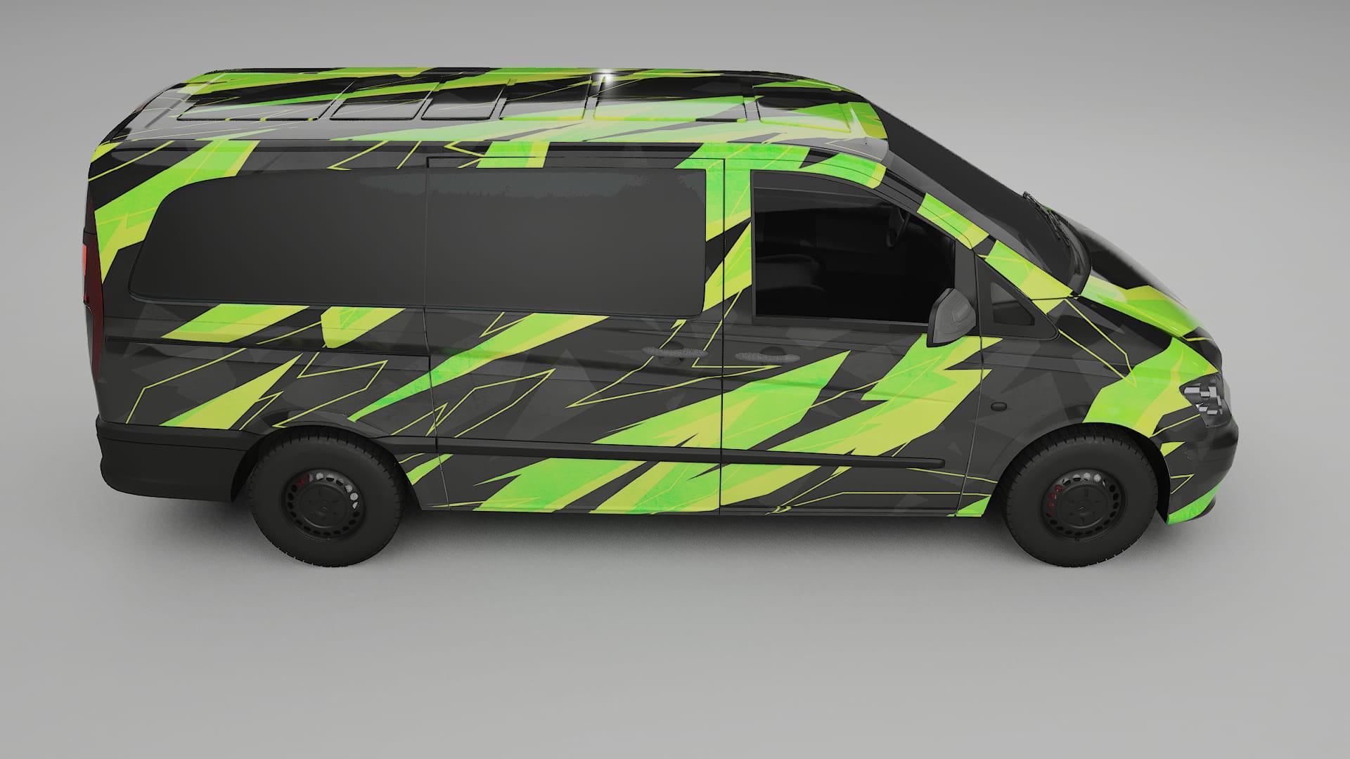 Mercedes Vito Short W639 facelift LCI NINJA TURTLES Designed Wrap PPF Kit – Printable Polyurethane Film