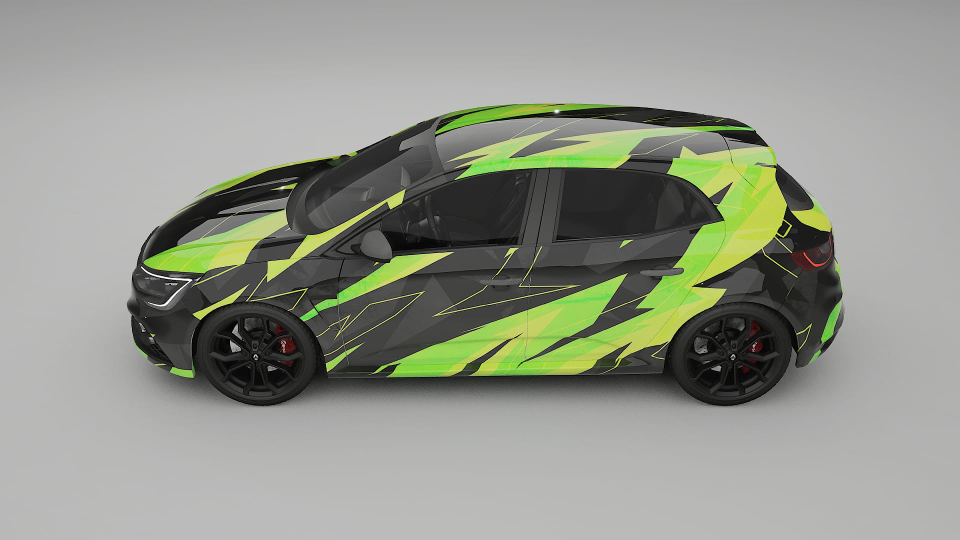 Renault Megane RS IV NINJA TURTLES Designed Wrap PPF Kit – Printable Polyurethane Film