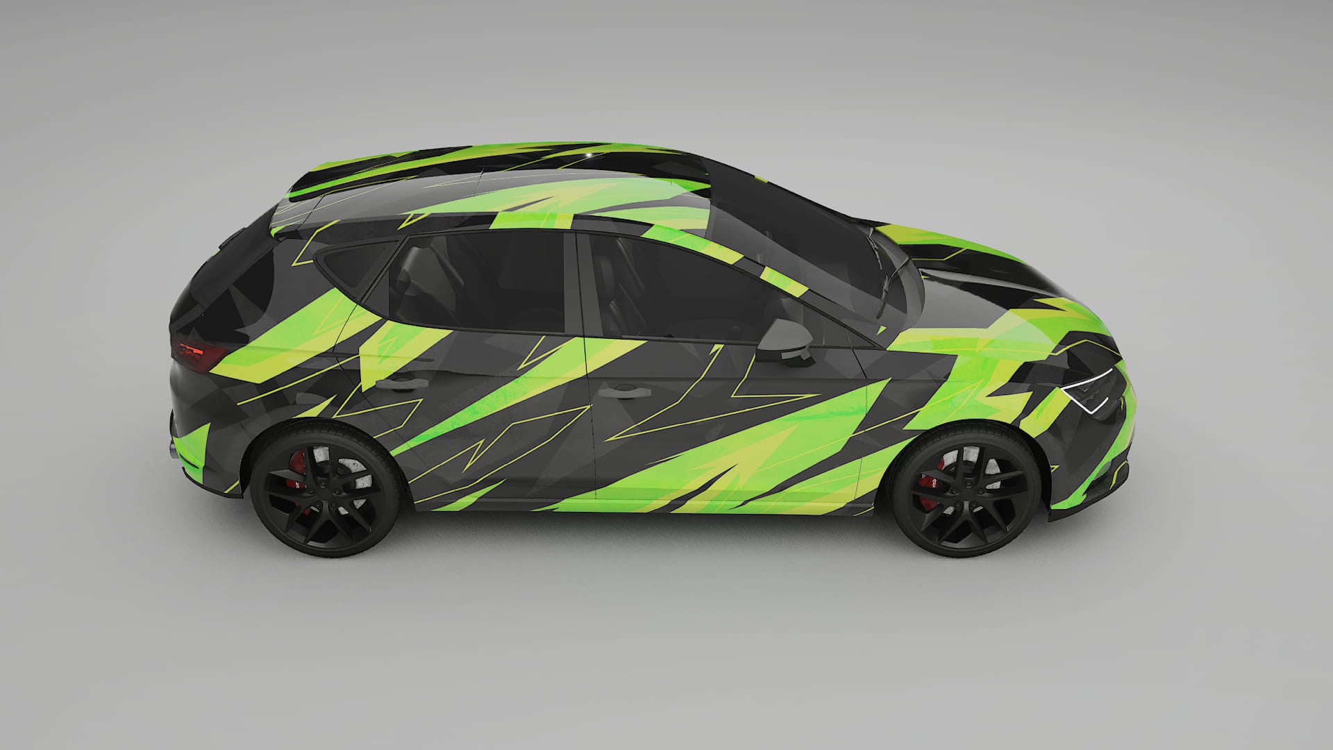 Seat Leon FR 5F NINJA TURTLES Designed Wrap PPF Kit – Printable Polyurethane Film