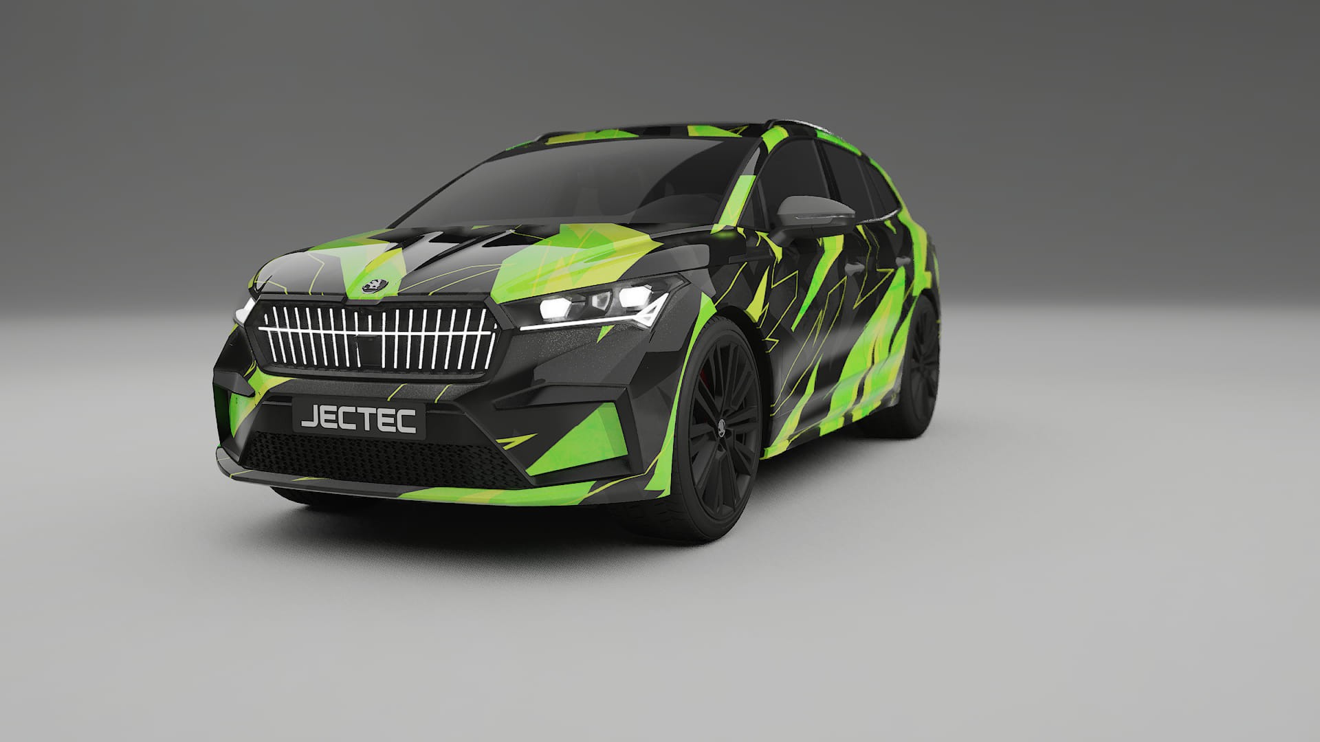 Škoda Enyaq MEB NINJA TURTLES Designed Wrap PPF Kit – Printable Polyurethane Film