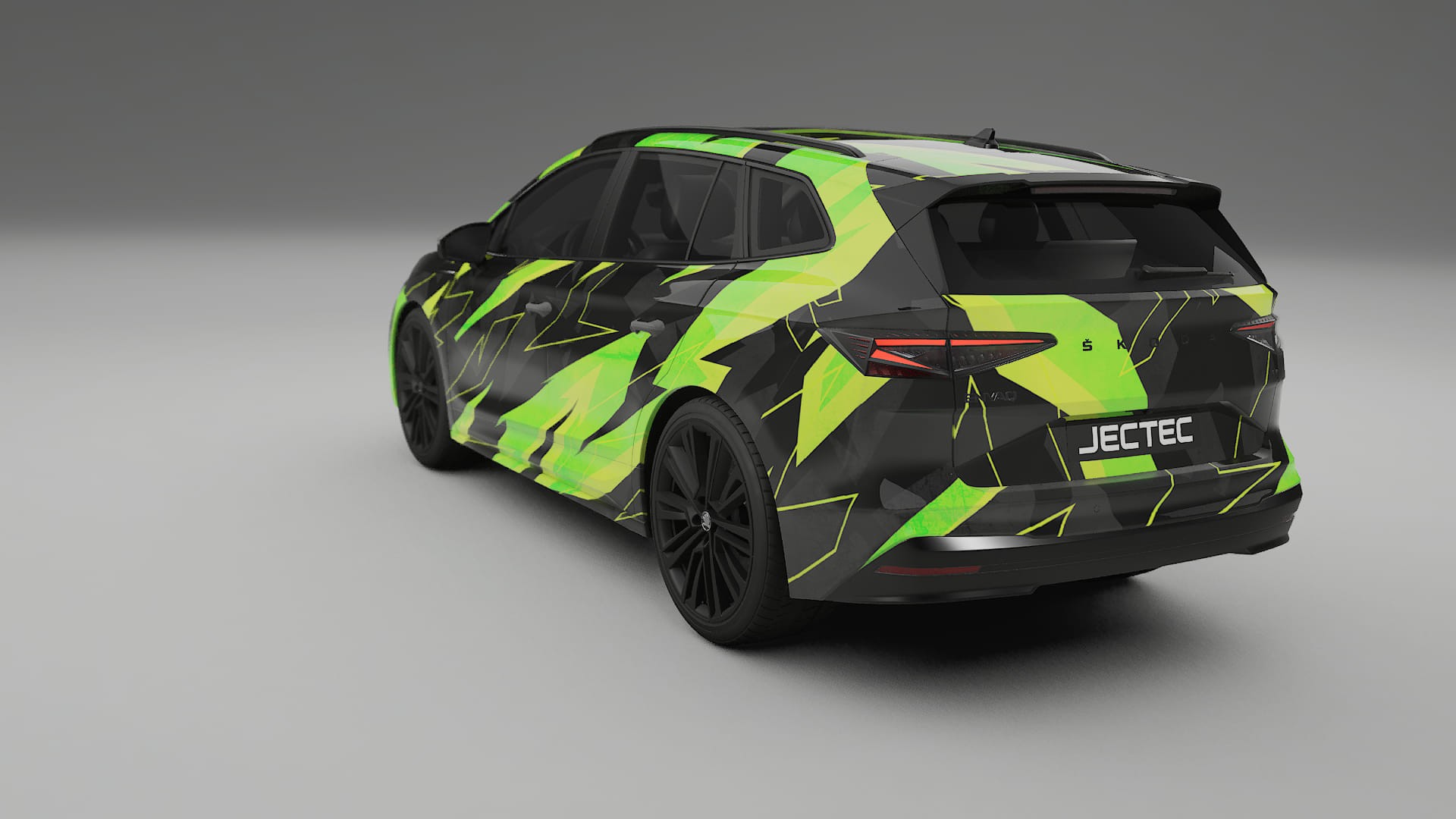 Škoda Enyaq MEB NINJA TURTLES Designed Wrap PPF Kit – Printable Polyurethane Film