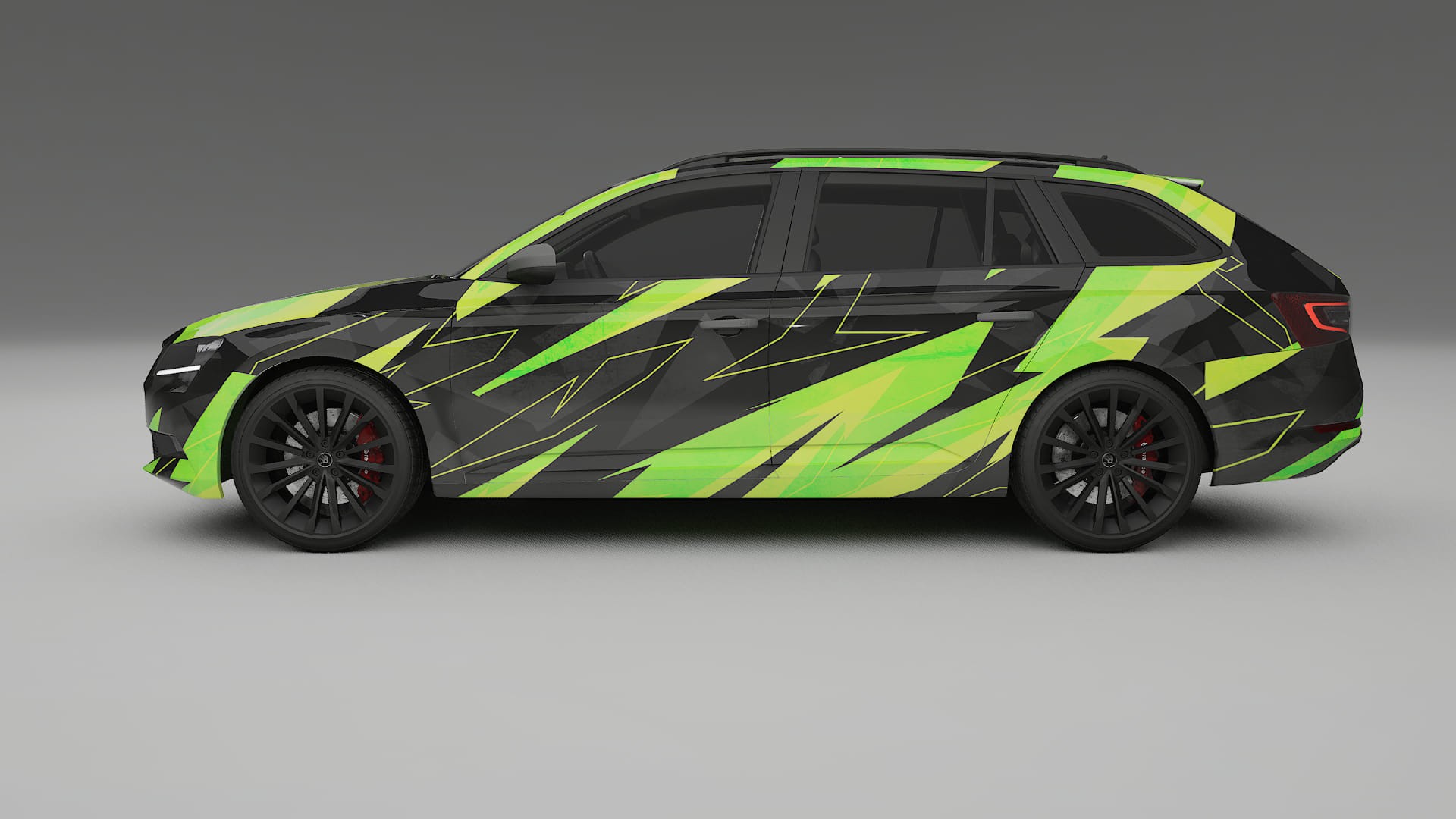 Škoda Superb B8 NINJA TURTLES Designed Wrap PPF Kit – Printable Polyurethane Film