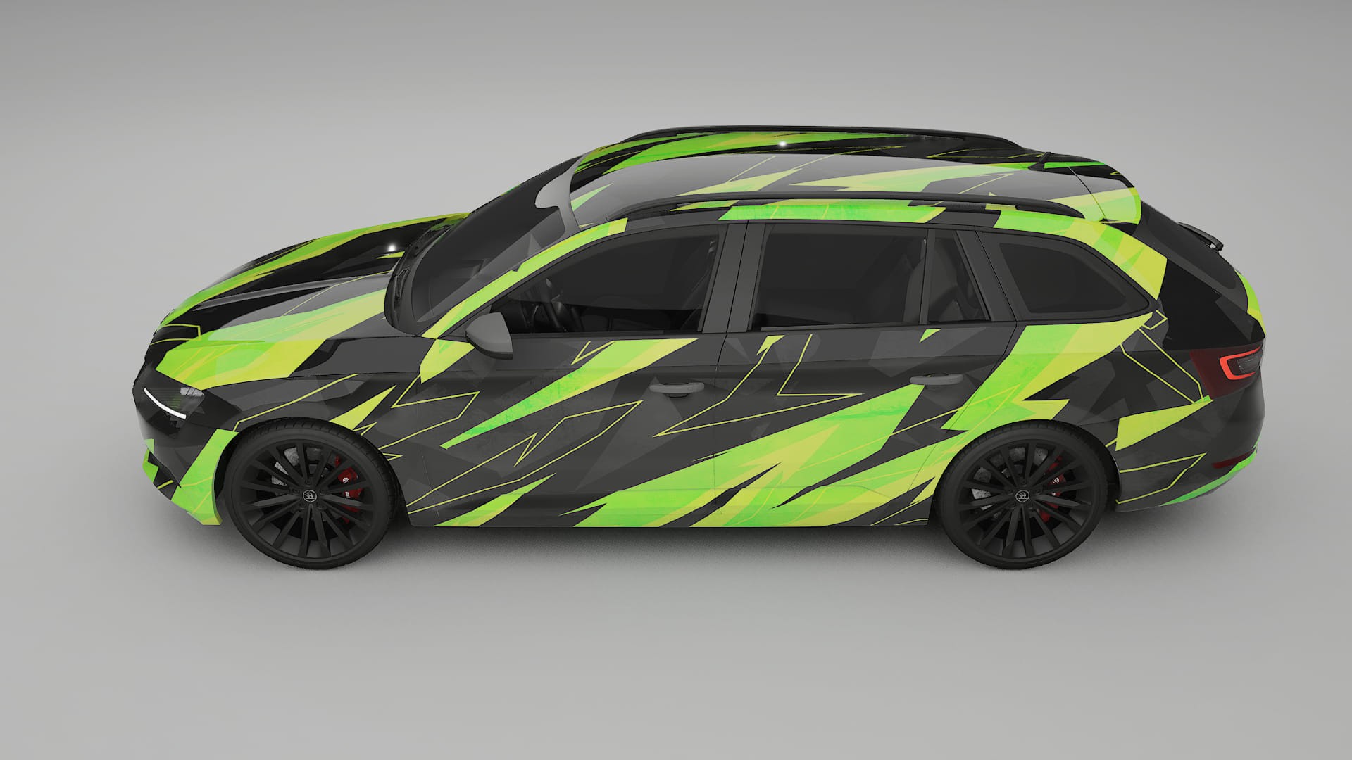 Škoda Superb B8 NINJA TURTLES Designed Wrap PPF Kit – Printable Polyurethane Film