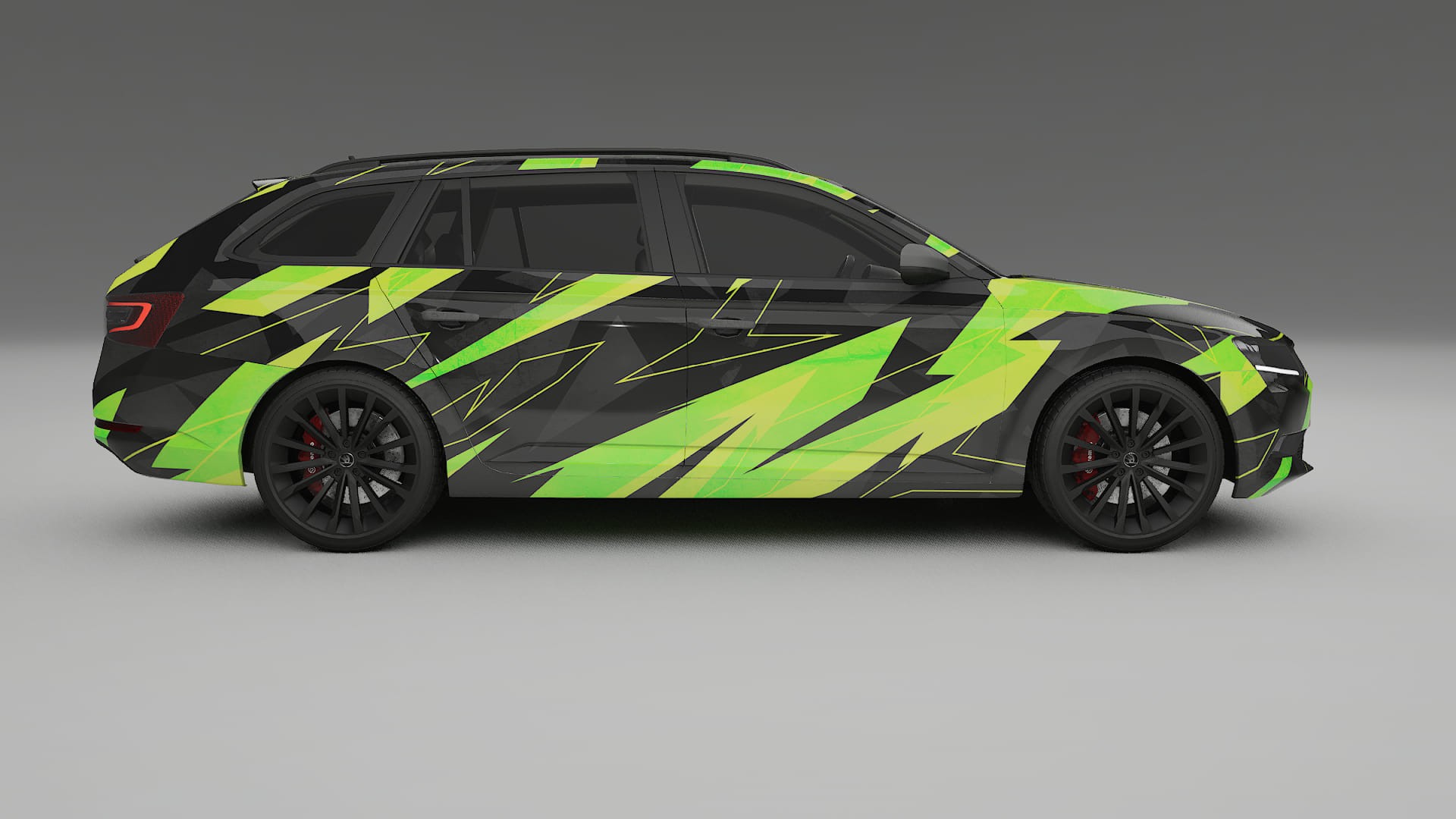 Škoda Superb B8 NINJA TURTLES Designed Wrap PPF Kit – Printable Polyurethane Film