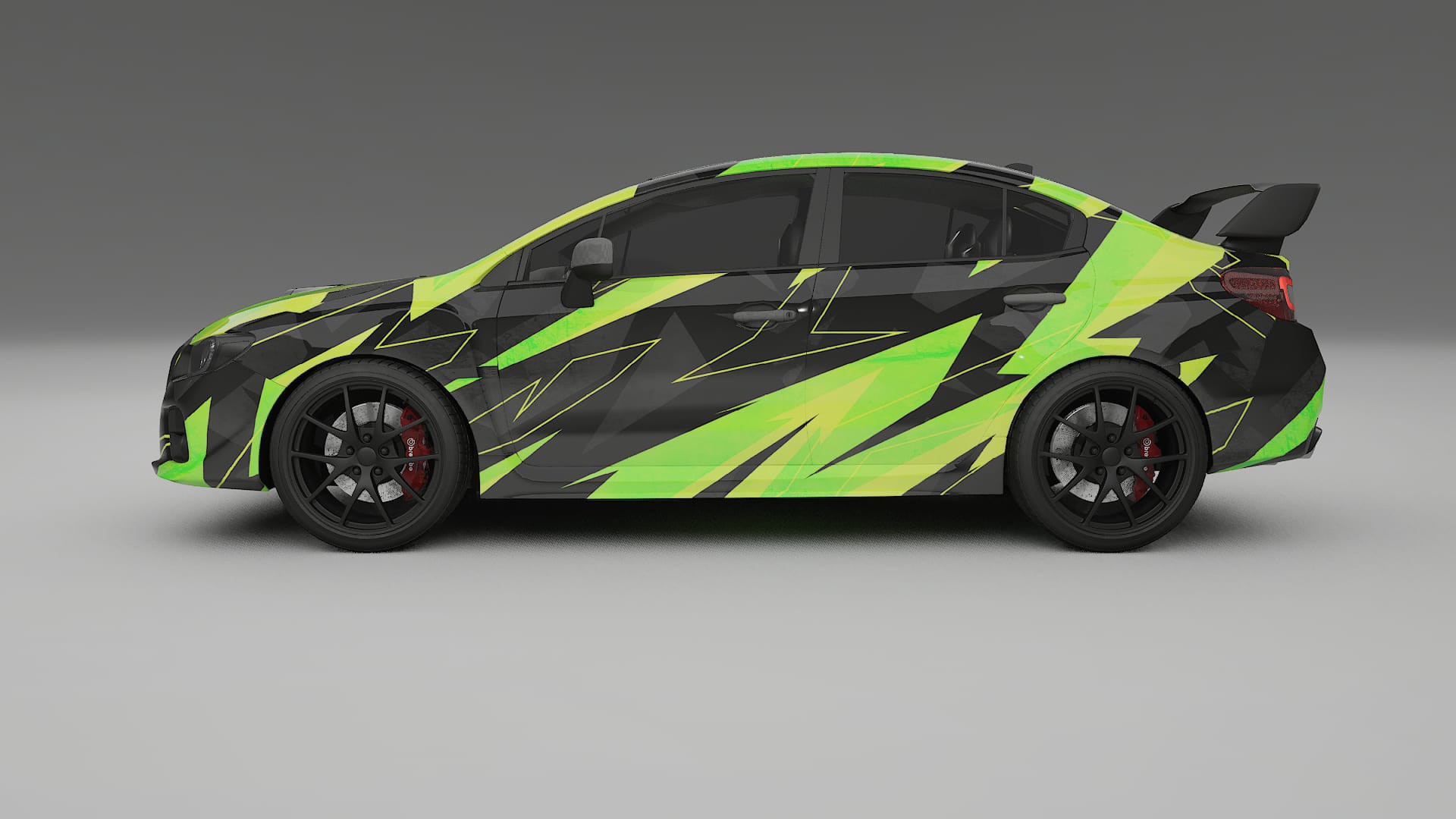 Subaru Impreza WRX Sti VA prefacelift pre-LCI NINJA TURTLES Designed Wrap PPF Kit – Printable Polyurethane Film