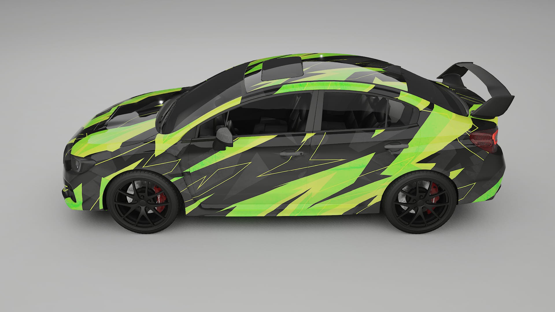 Subaru Impreza WRX Sti VA prefacelift pre-LCI NINJA TURTLES Designed Wrap PPF Kit – Printable Polyurethane Film