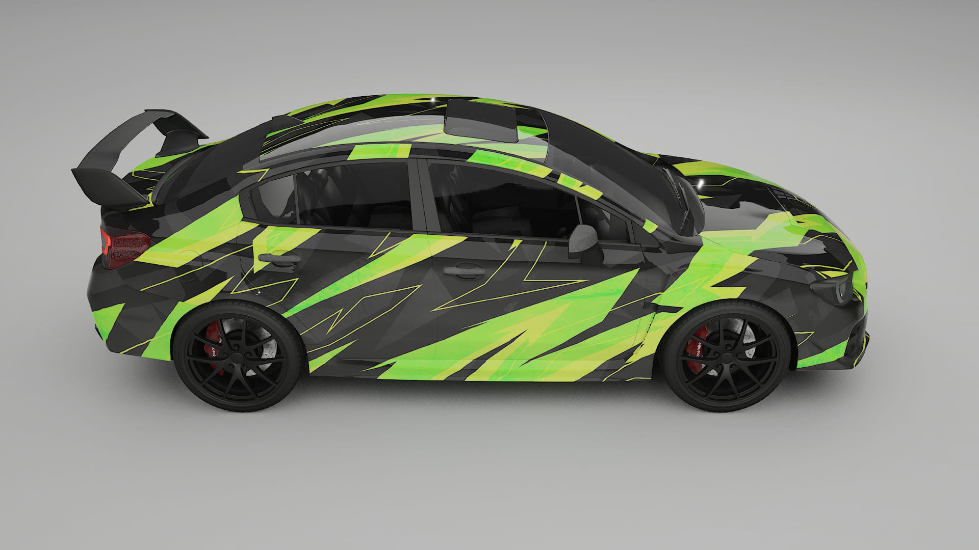 Subaru Impreza WRX Sti VA prefacelift pre-LCI NINJA TURTLES Designed Wrap PPF Kit – Printable Polyurethane Film