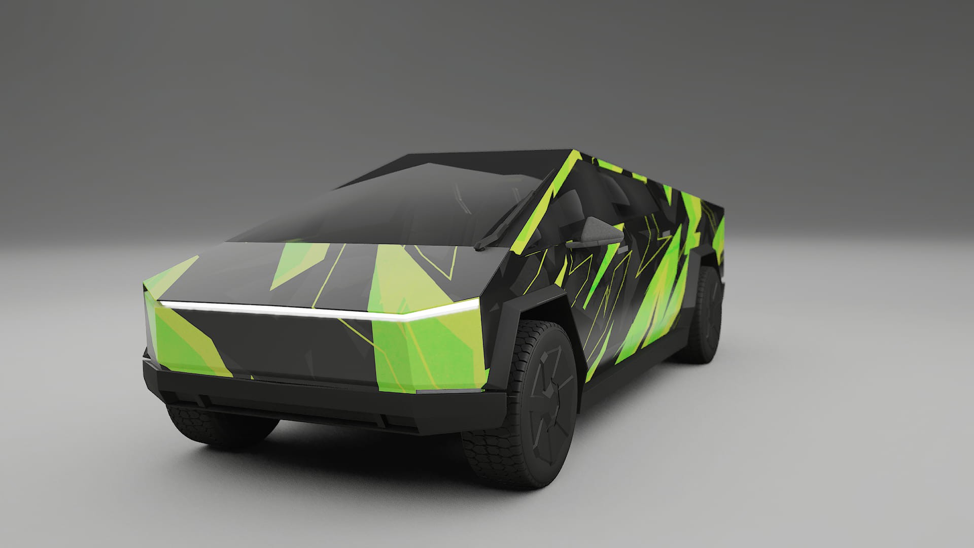 Tesla Cybertruck NINJA TURTLES Designed Wrap PPF Kit – Printable Polyurethane Film