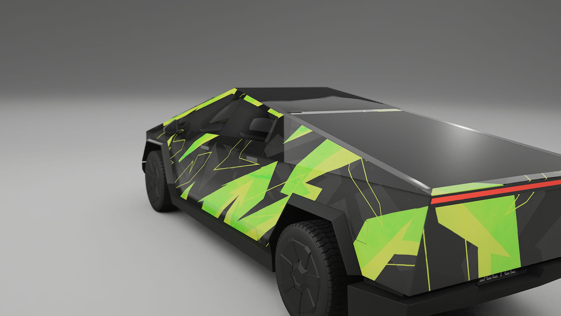 Tesla Cybertruck NINJA TURTLES Designed Wrap PPF Kit – Printable Polyurethane Film