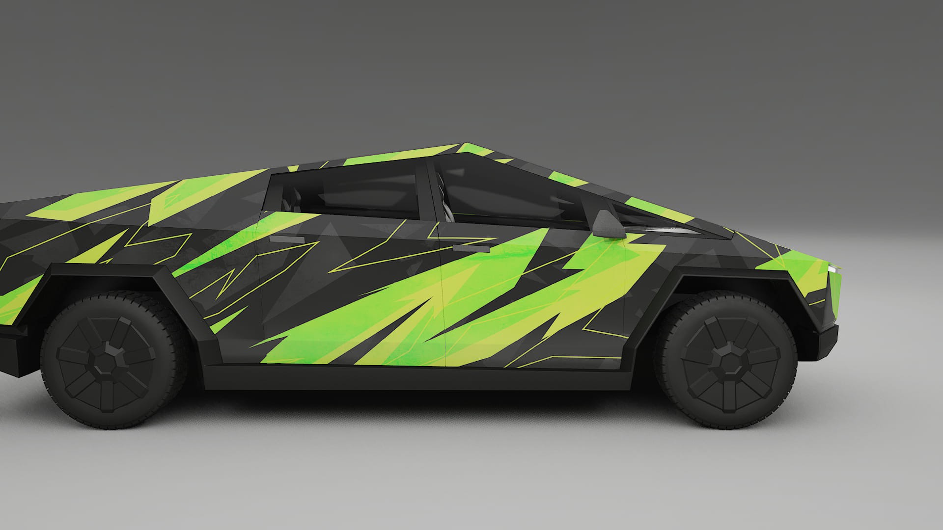 Tesla Cybertruck NINJA TURTLES Designed Wrap PPF Kit – Printable Polyurethane Film