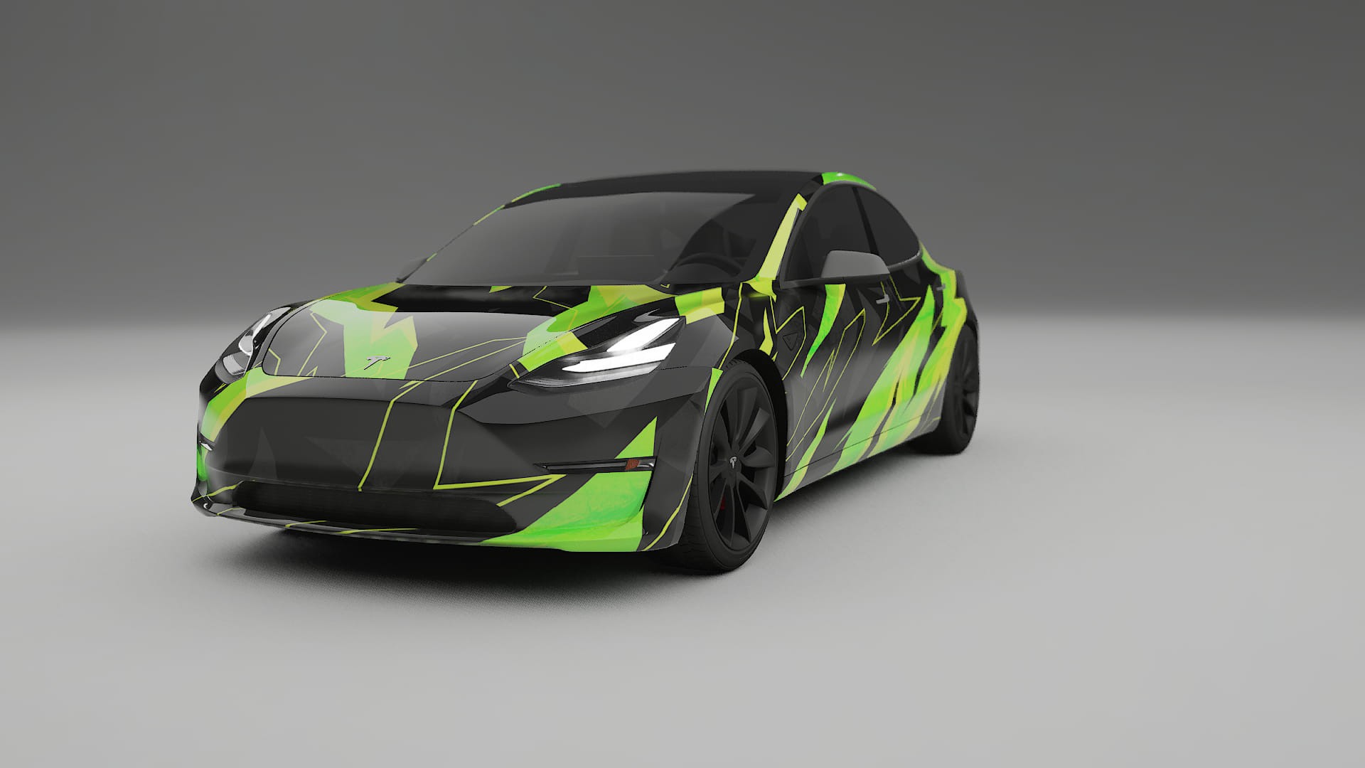Tesla Model 3 NINJA TURTLES Designed Wrap PPF Kit – Printable Polyurethane Film