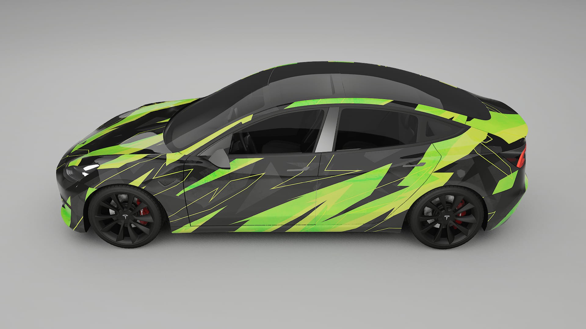 Tesla Model 3 NINJA TURTLES Designed Wrap PPF Kit – Printable Polyurethane Film
