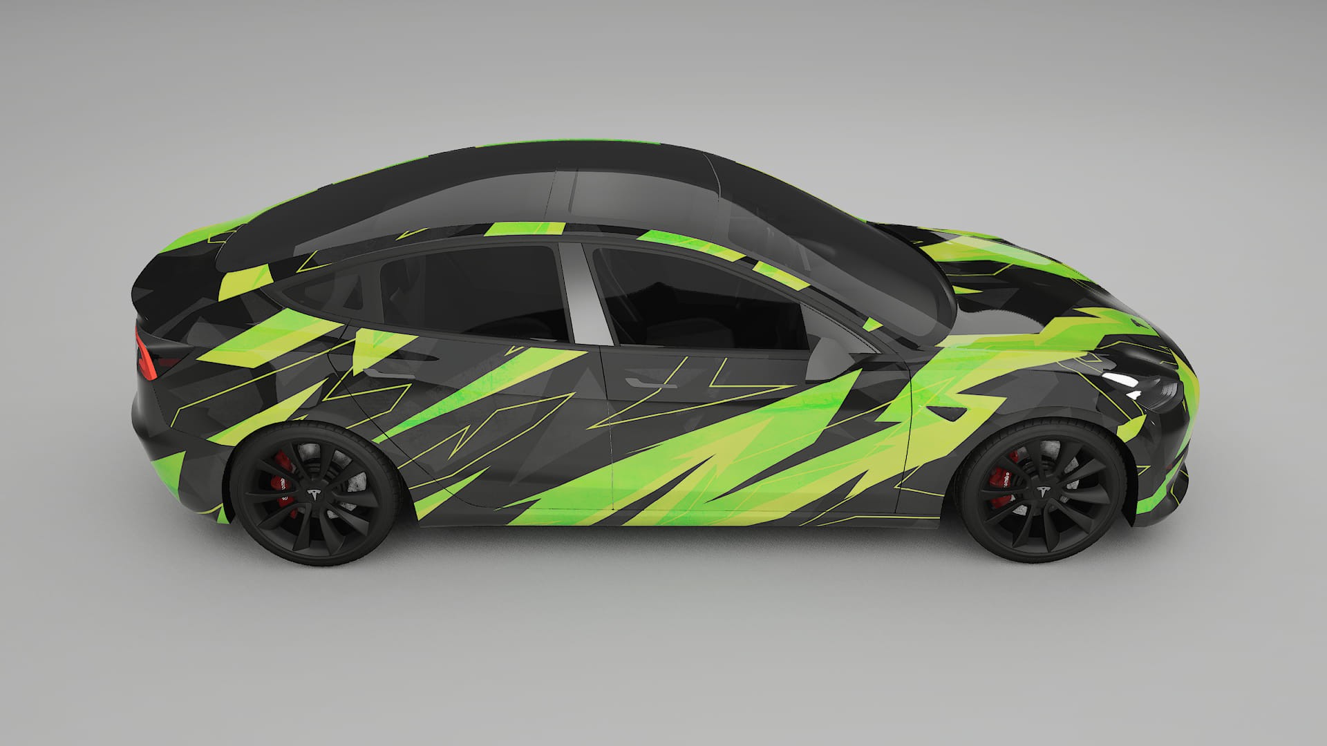 Tesla Model 3 NINJA TURTLES Designed Wrap PPF Kit – Printable Polyurethane Film