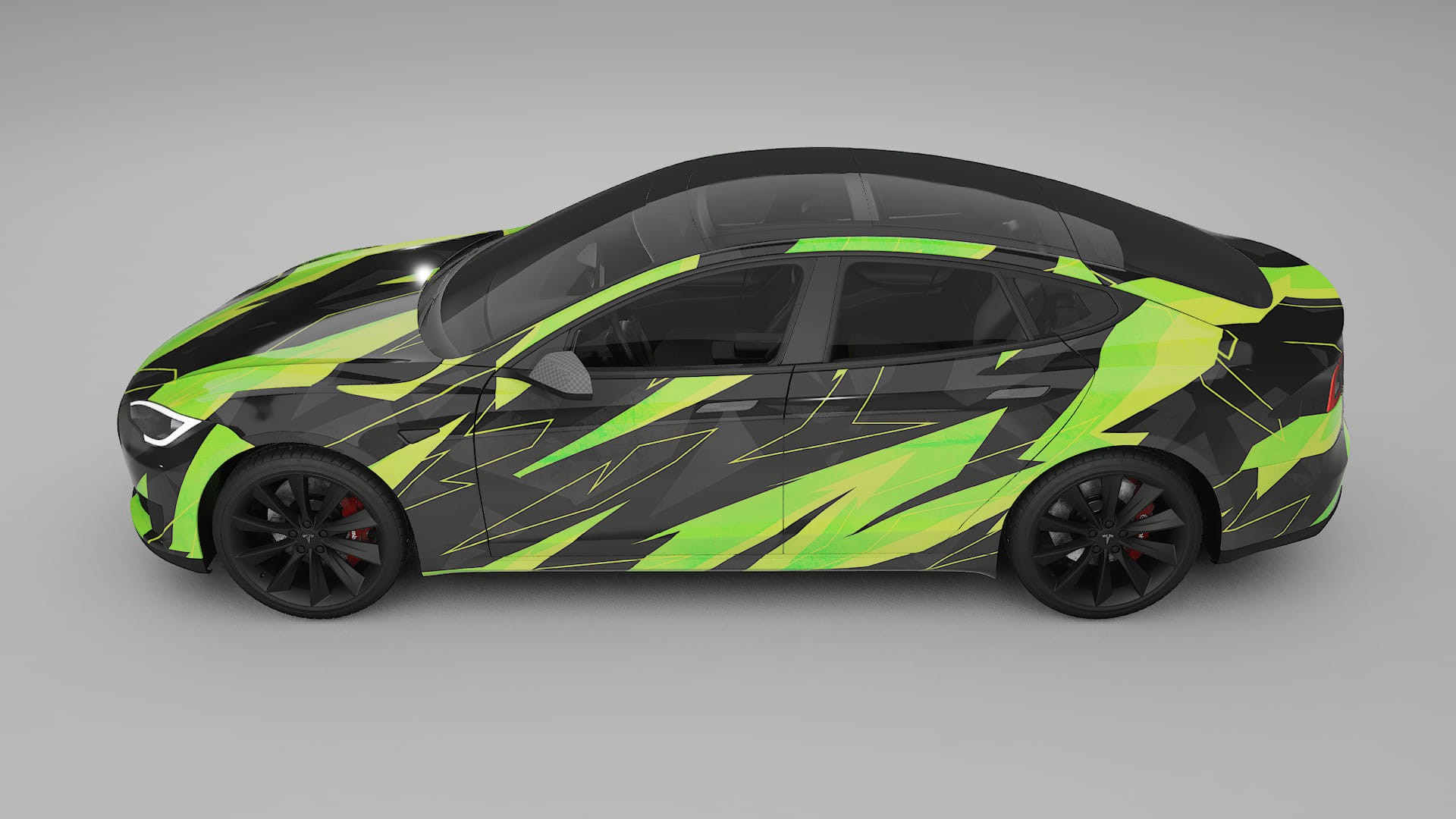 Tesla Model-S NINJA TURTLES Designed Wrap PPF Kit – Printable Polyurethane Film