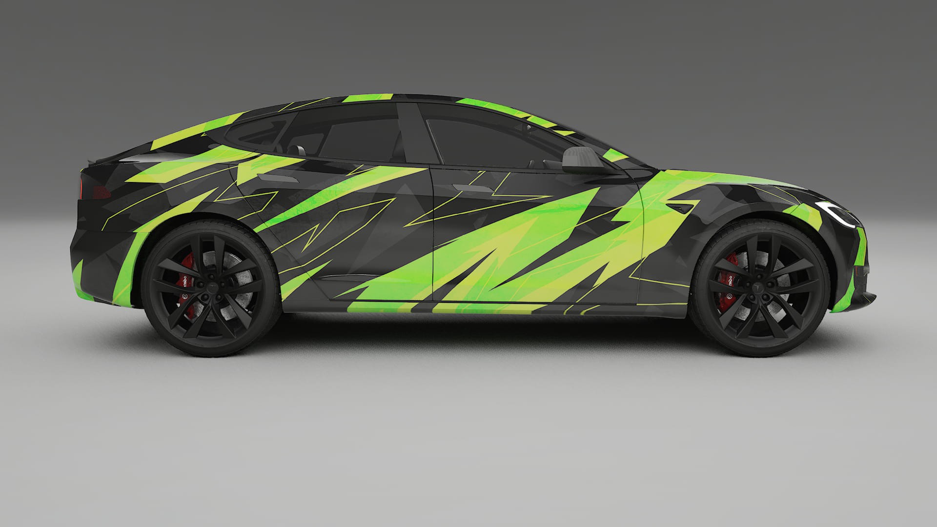 Tesla Model-S Refresh NINJA TURTLES Designed Wrap PPF Kit – Printable Polyurethane Film