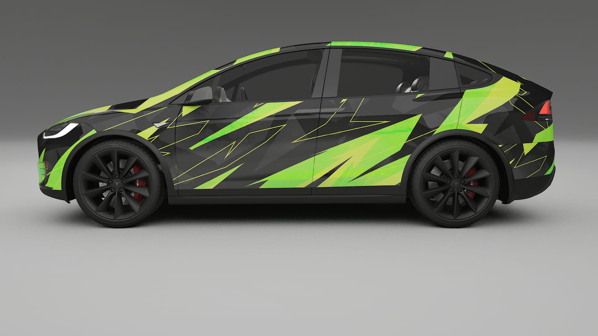 Tesla Model X NINJA TURTLES Designed Wrap PPF Kit – Printable Polyurethane Film