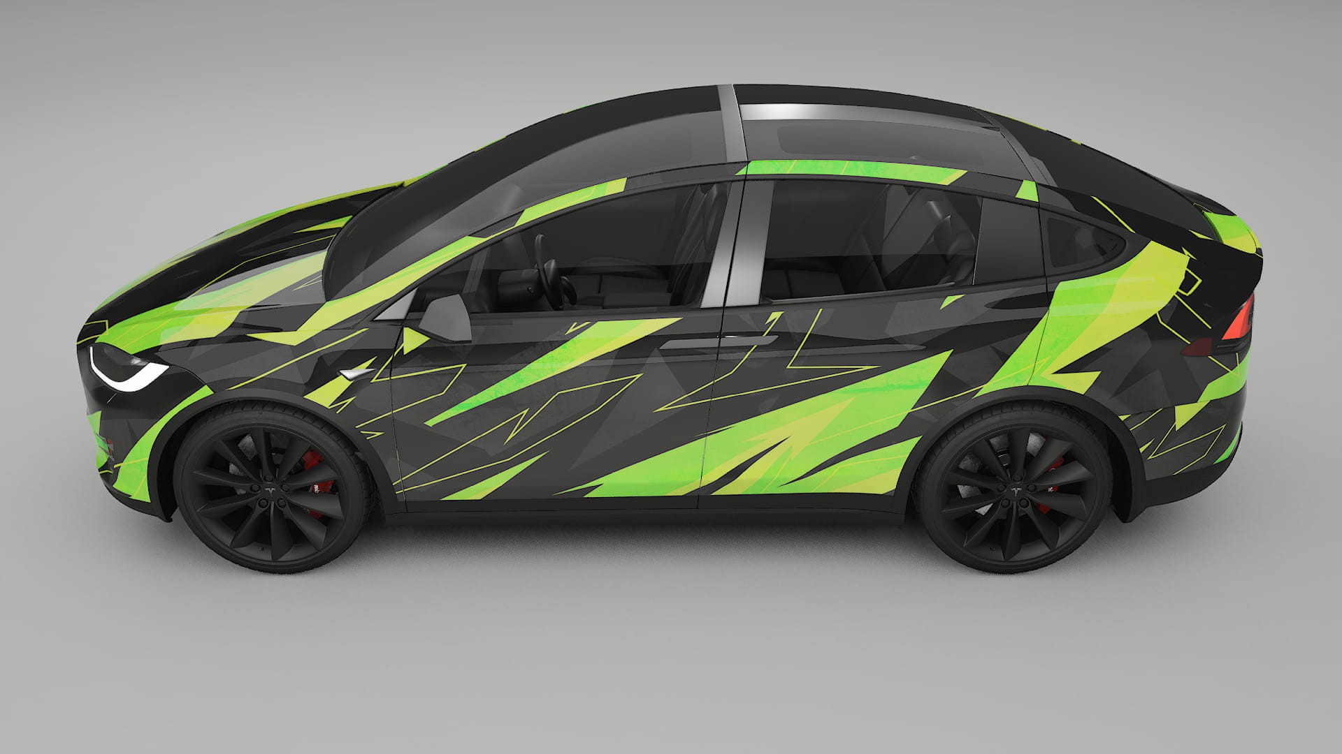 Tesla Model X NINJA TURTLES Designed Wrap PPF Kit – Printable Polyurethane Film