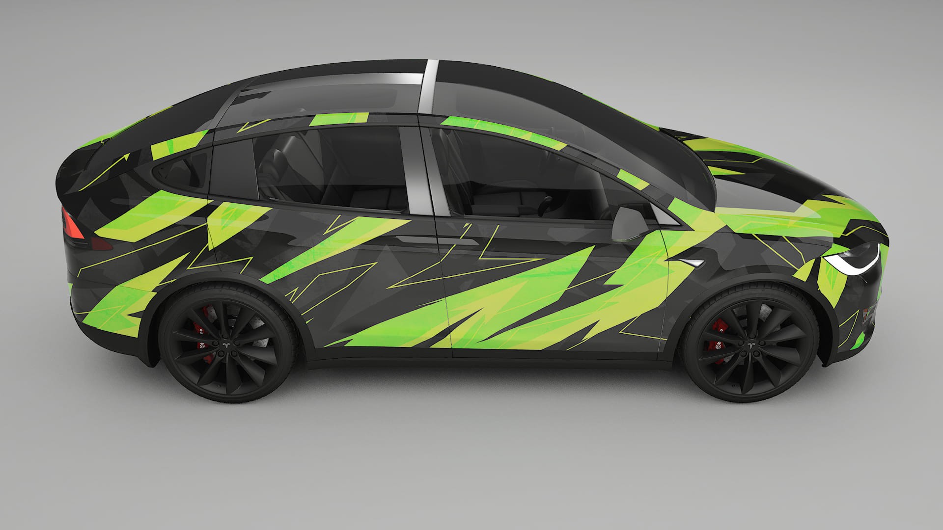 Tesla Model X NINJA TURTLES Designed Wrap PPF Kit – Printable Polyurethane Film