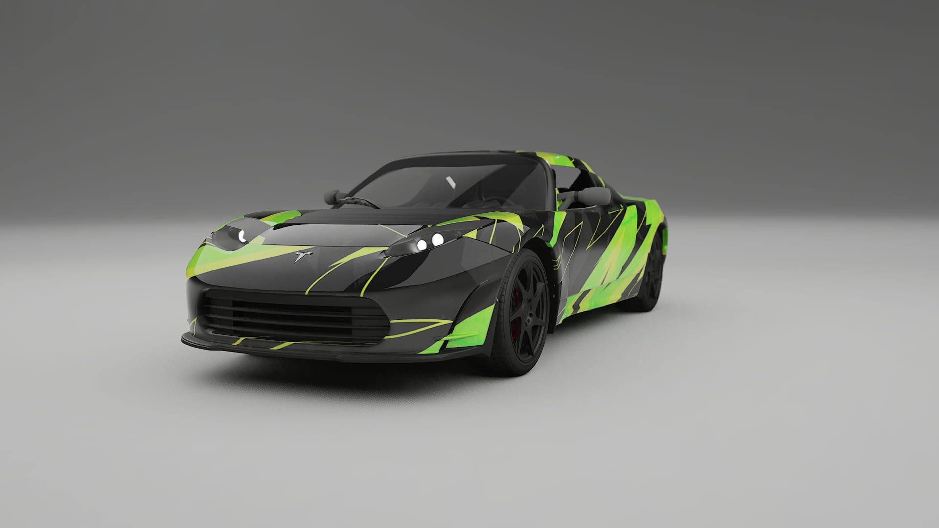 Tesla Roadster 2.5 NINJA TURTLES Designed Wrap PPF Kit – Printable Polyurethane Film
