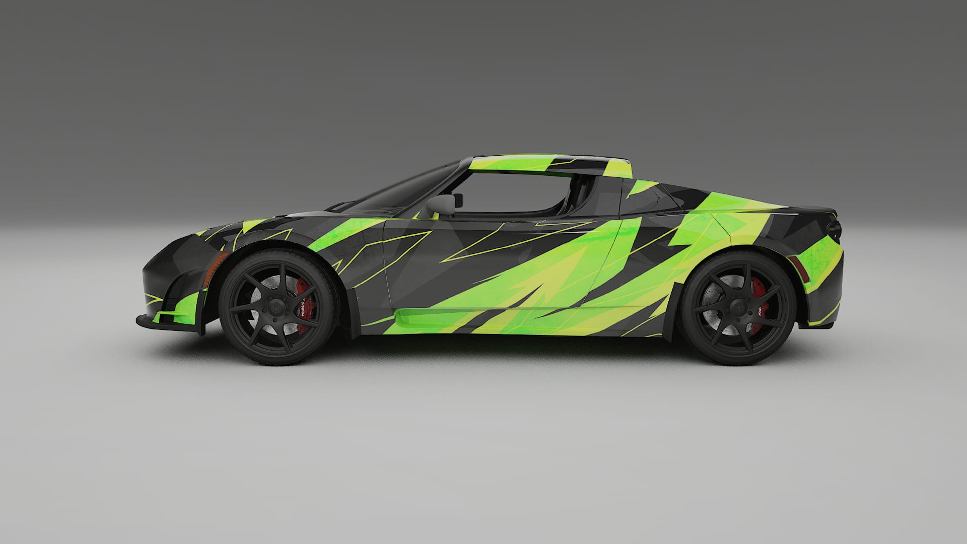 Tesla Roadster 2.5 NINJA TURTLES Designed Wrap PPF Kit – Printable Polyurethane Film