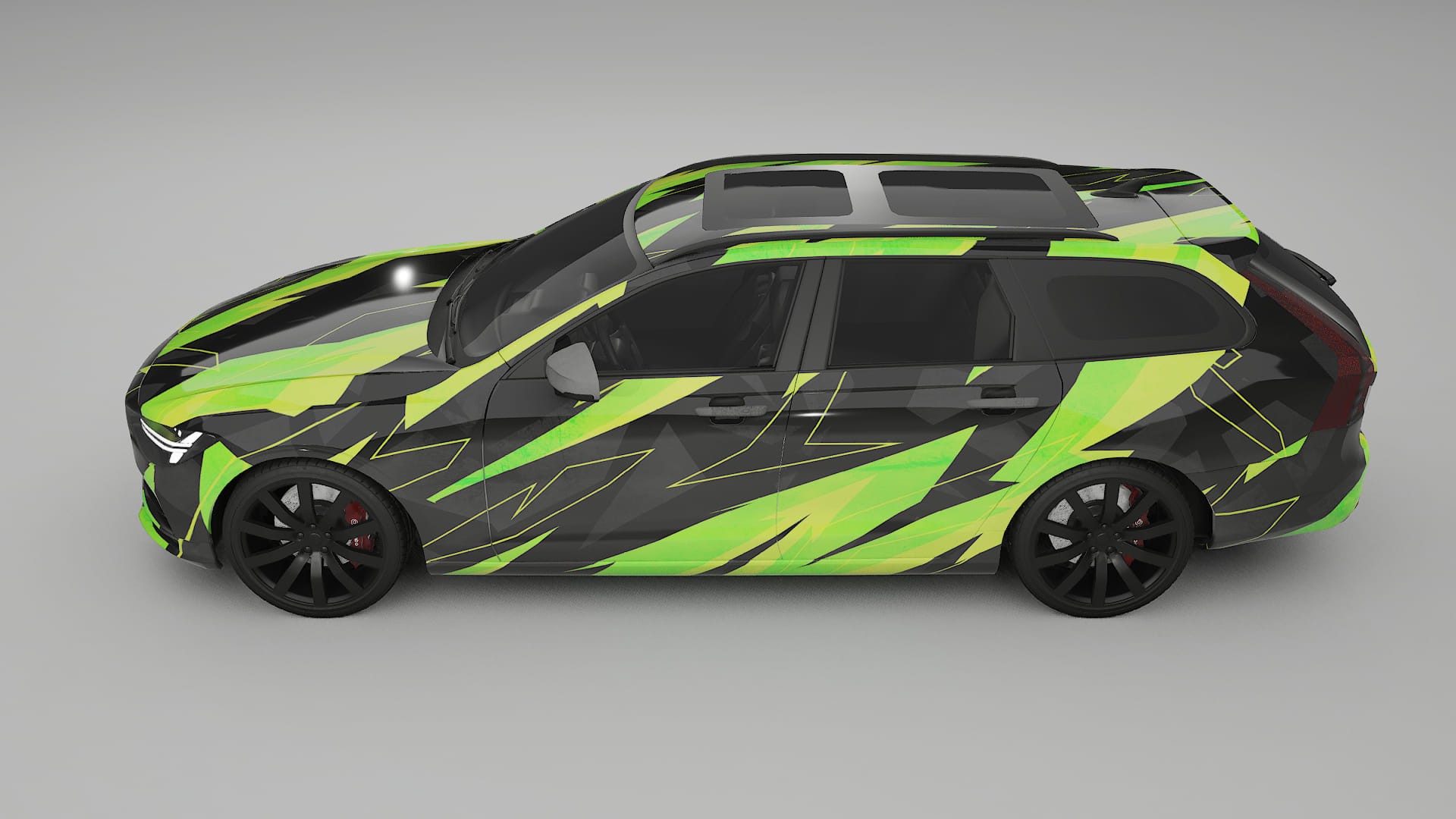 Volvo V90 P5 NINJA TURTLES Designed Wrap PPF Kit – Printable Polyurethane Film