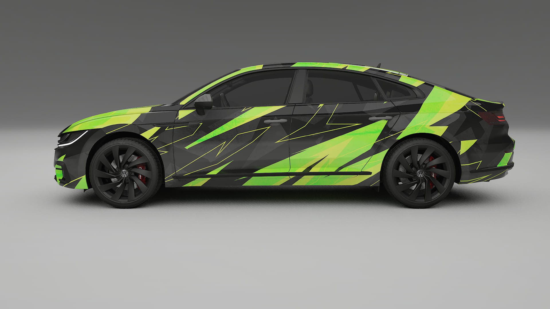 VW Arteon R 3H prefacelift pre-LCI NINJA TURTLES Designed Wrap PPF Kit – Printable Polyurethane Film