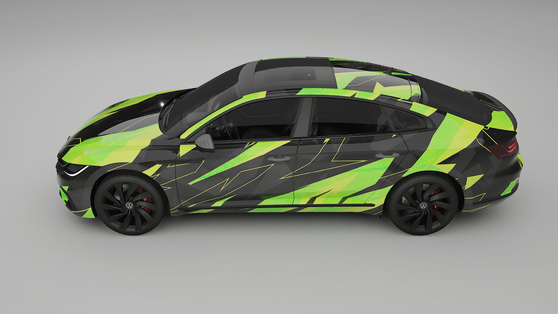 VW Arteon R 3H prefacelift pre-LCI NINJA TURTLES Designed Wrap PPF Kit – Printable Polyurethane Film