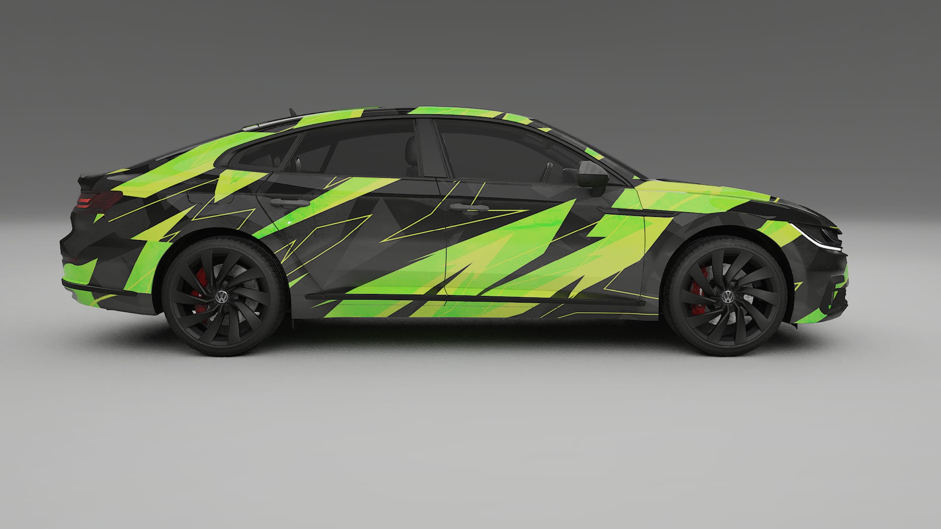 VW Arteon R 3H prefacelift pre-LCI NINJA TURTLES Designed Wrap PPF Kit – Printable Polyurethane Film