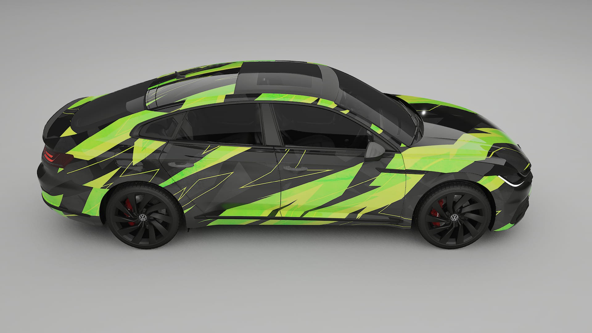 VW Arteon R 3H prefacelift pre-LCI NINJA TURTLES Designed Wrap PPF Kit – Printable Polyurethane Film